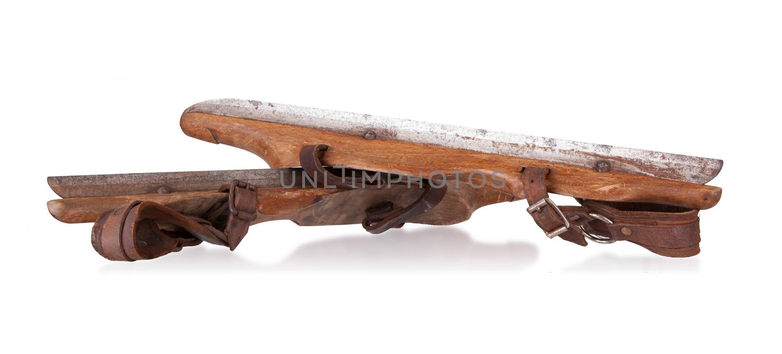 Old wooden ice skates by michaklootwijk