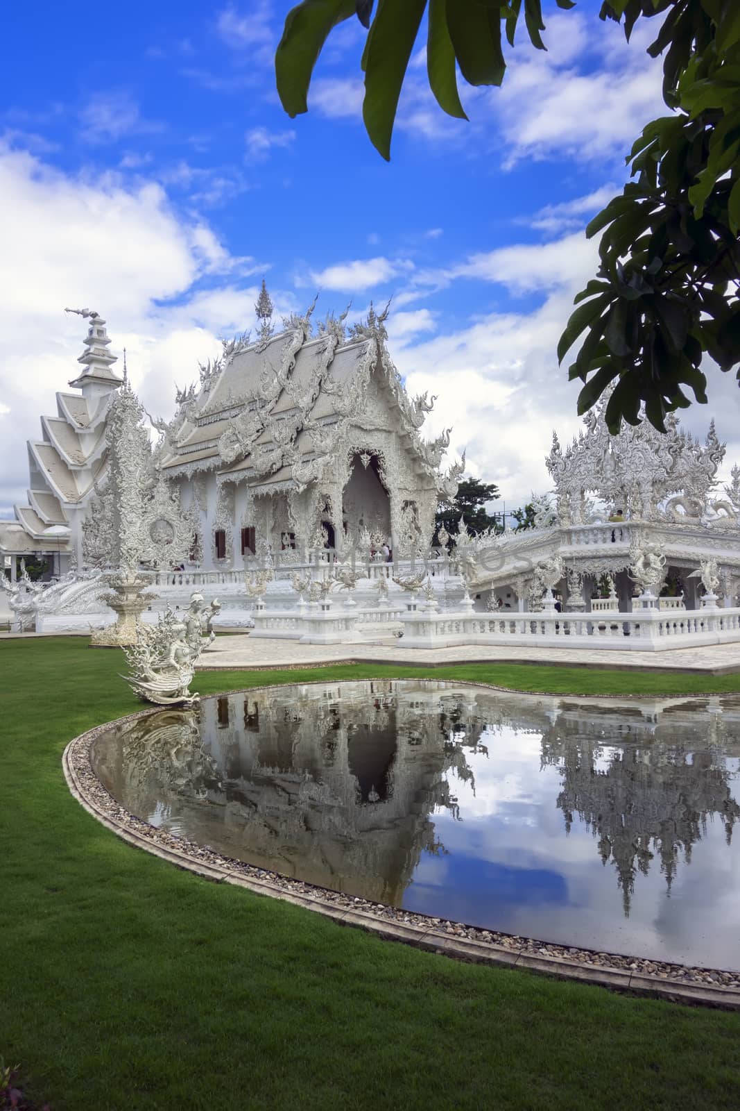 White Temple. Contemporary unconventional Buddhist temple in Chiang Rai, Thailand.