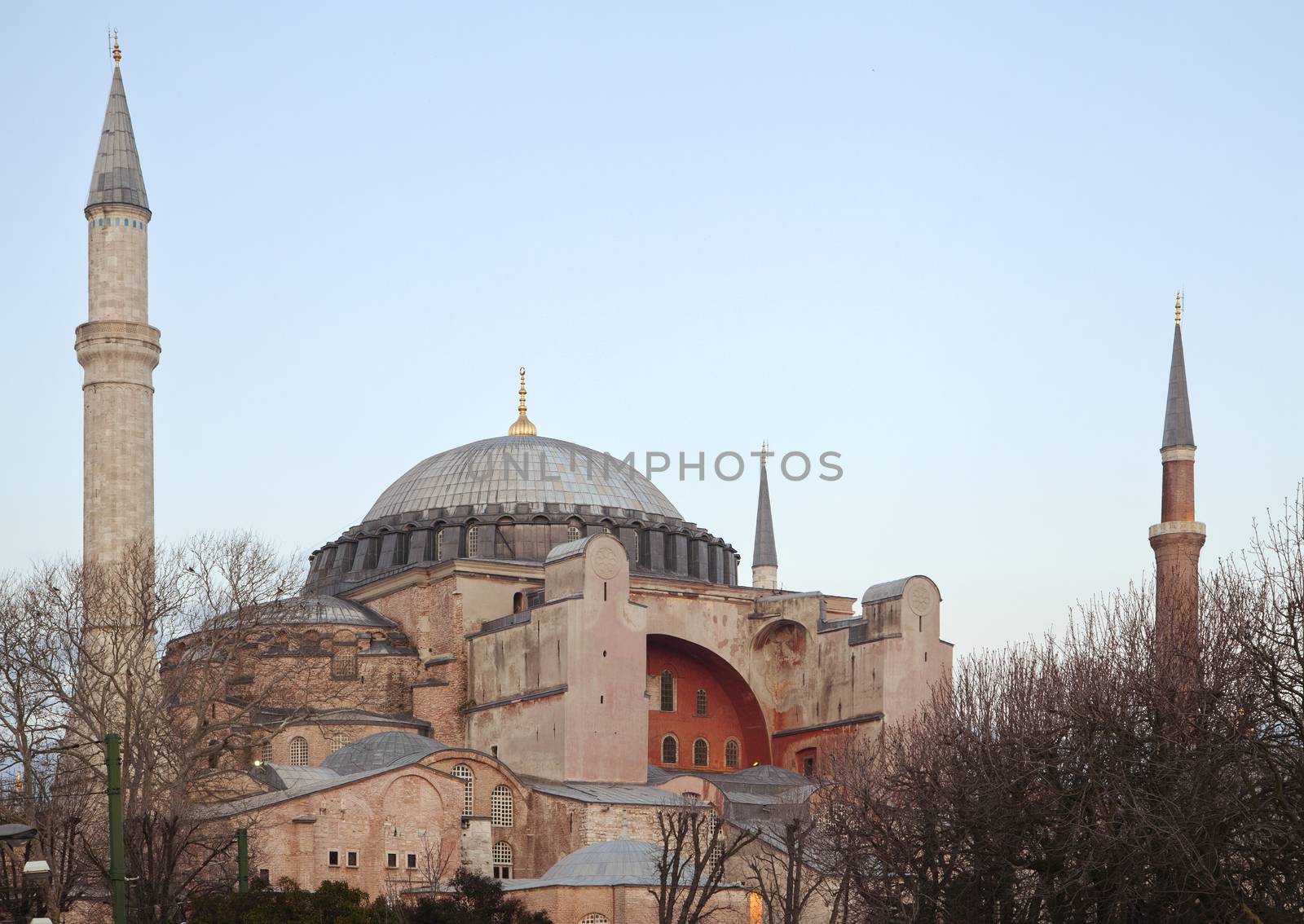 An old mosque museum Hagia Sofia in Istanbul, Turkey