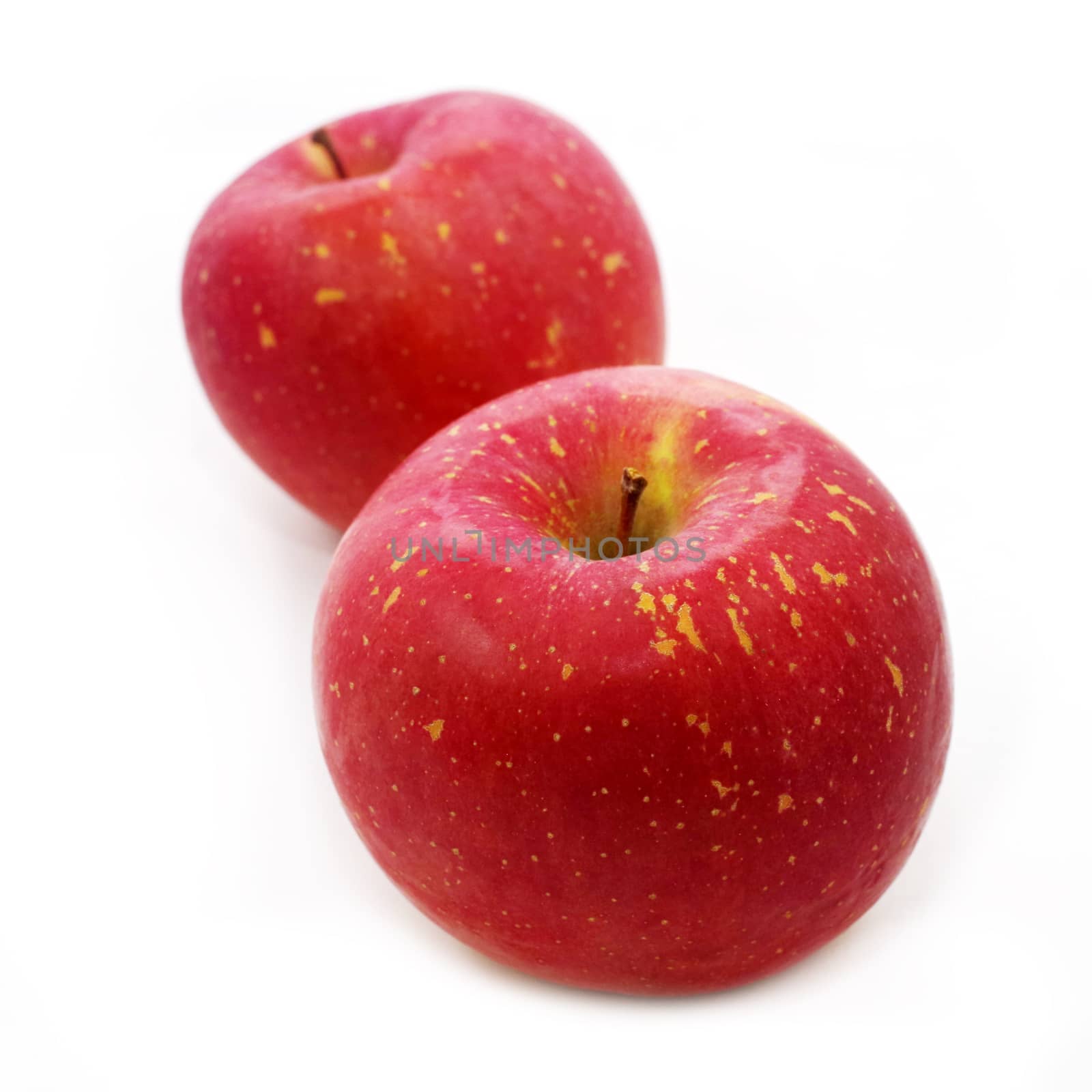 Fresh Japanese apple isolated on white background