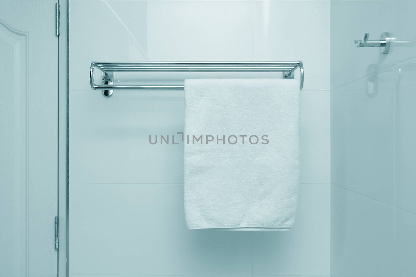 White towel on a hanger by foto76