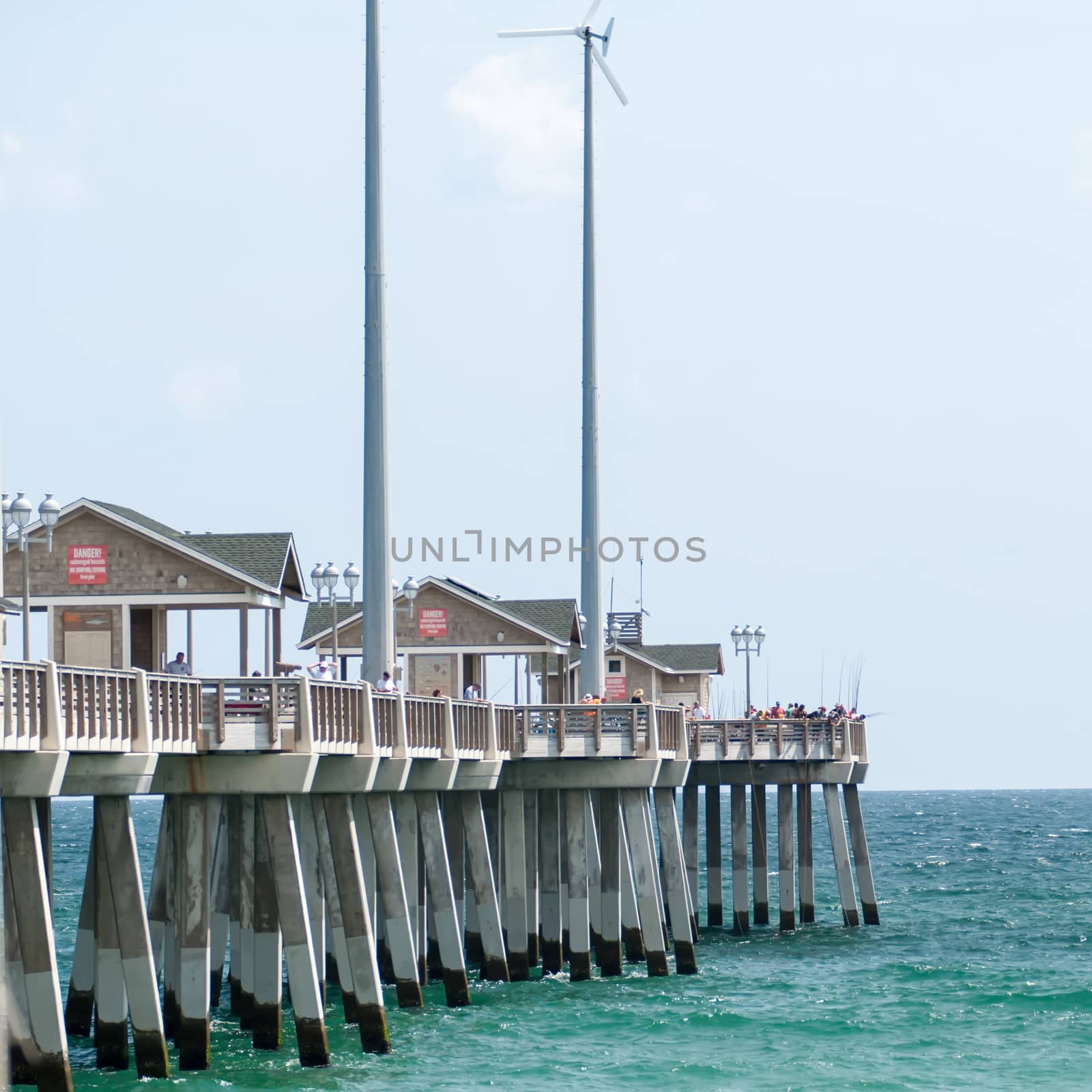 Jennette's Pier in Nags Head, North Carolina, USA. by digidreamgrafix