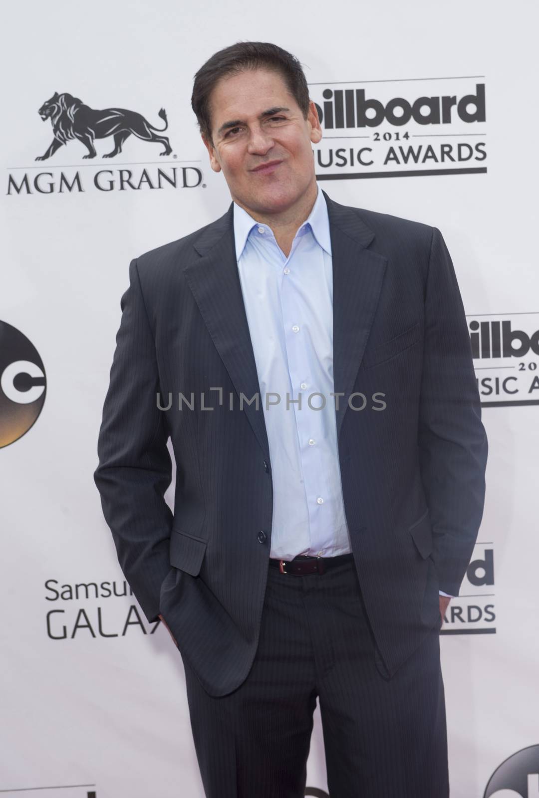 LAS VEGAS - MAY 18 : Businessman Mark Cuban  attend the 2014 Billboard Music Awards at the MGM Grand Garden Arena on May 18 , 2014 in Las Vegas.