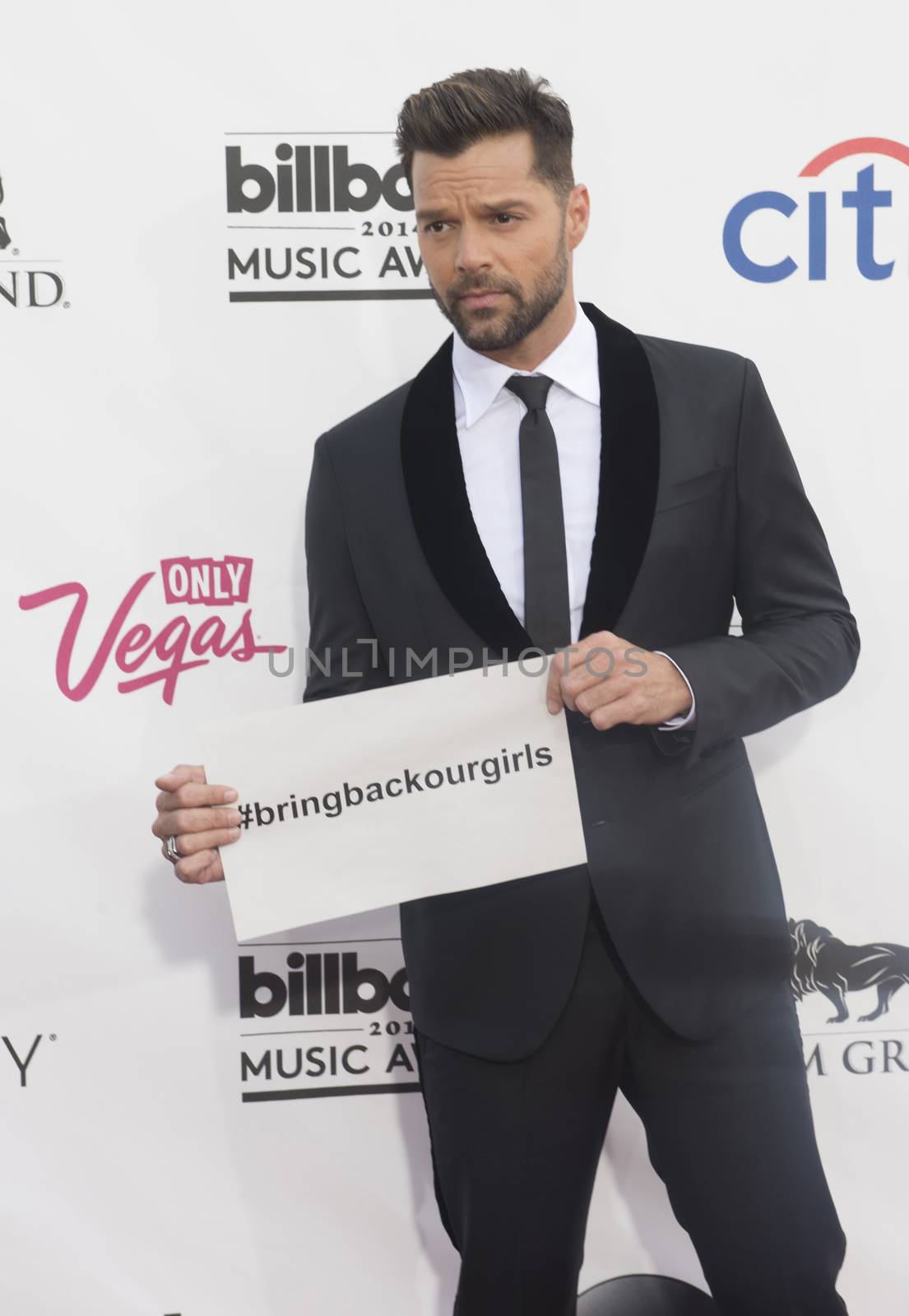 LAS VEGAS - MAY 18 : Musician Ricky Martin attend the 2014 Billboard Music Awards at the MGM Grand Garden Arena on May 18 , 2014 in Las Vegas.