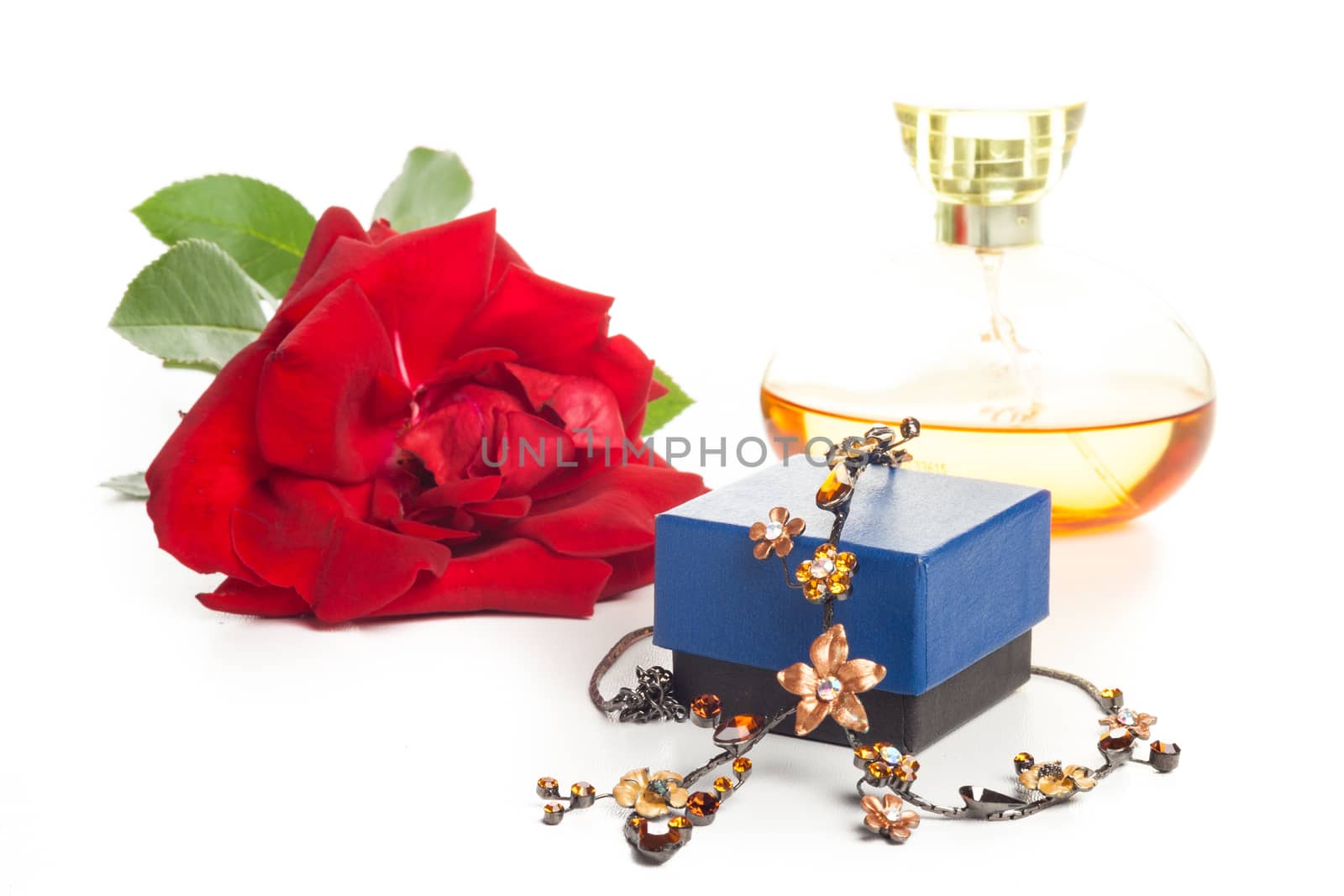 necklace perfume and rose by furo_felix