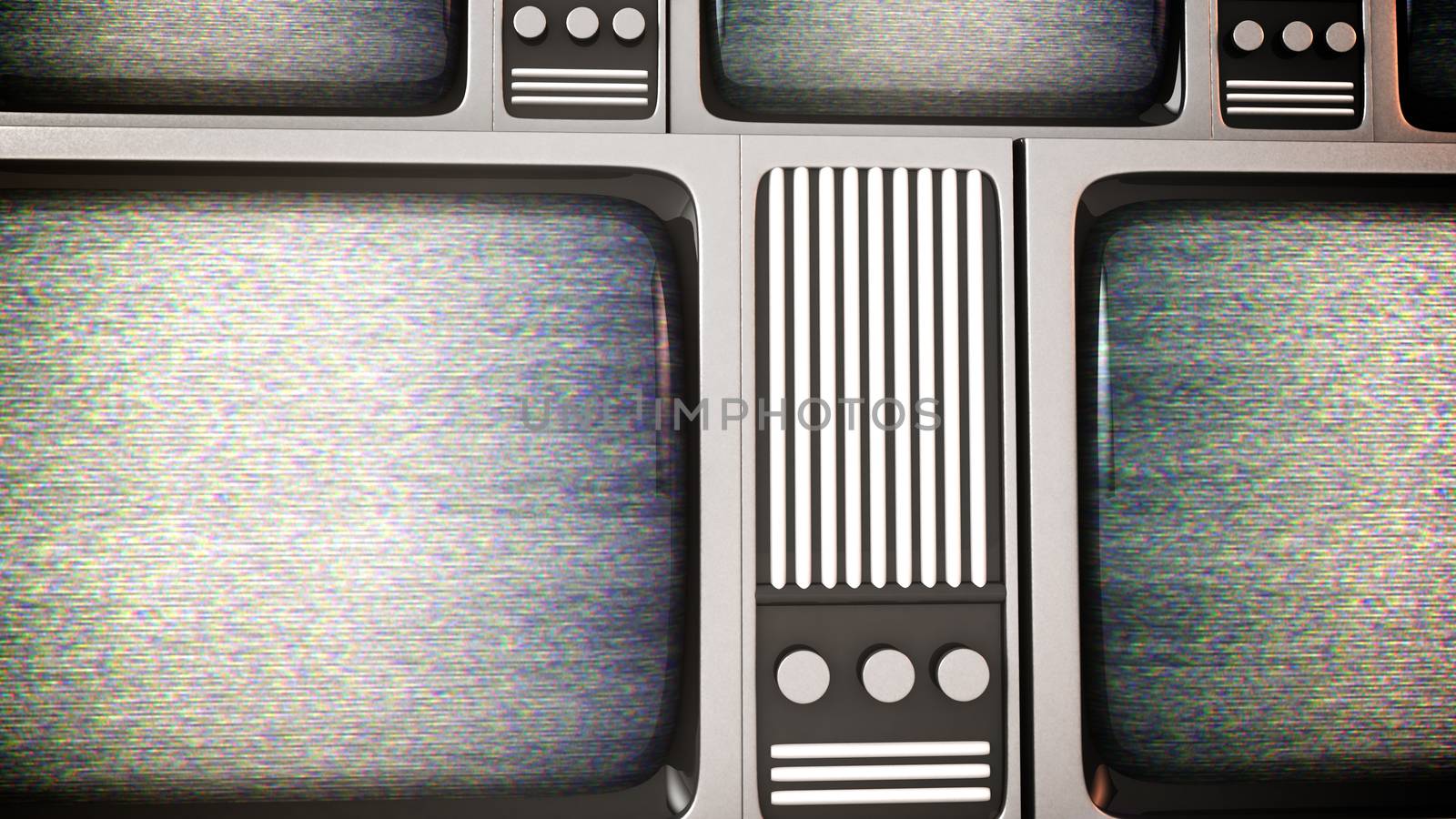 Retro tv screens with static. by klss