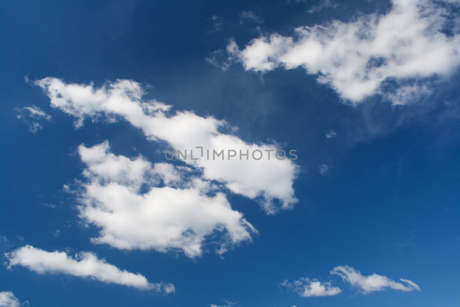 Cloudy blue sky