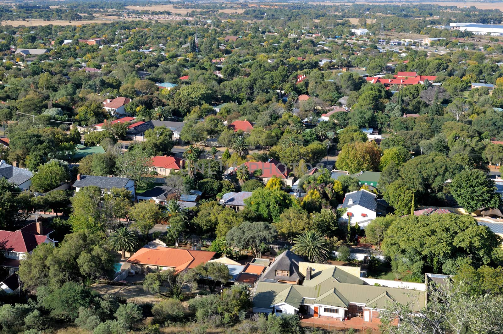 The North-eastern suburbs of Bloemfontein as seen from Naval Hill