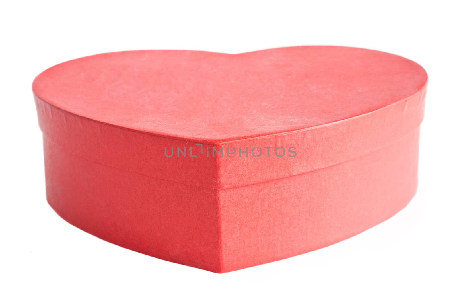 Heart box isolated on white background