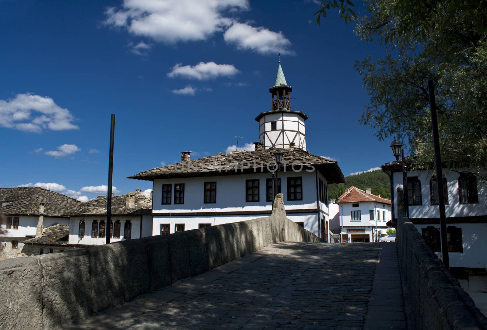 Old bridge and house in Tryavna, Bulgaria. by maggee