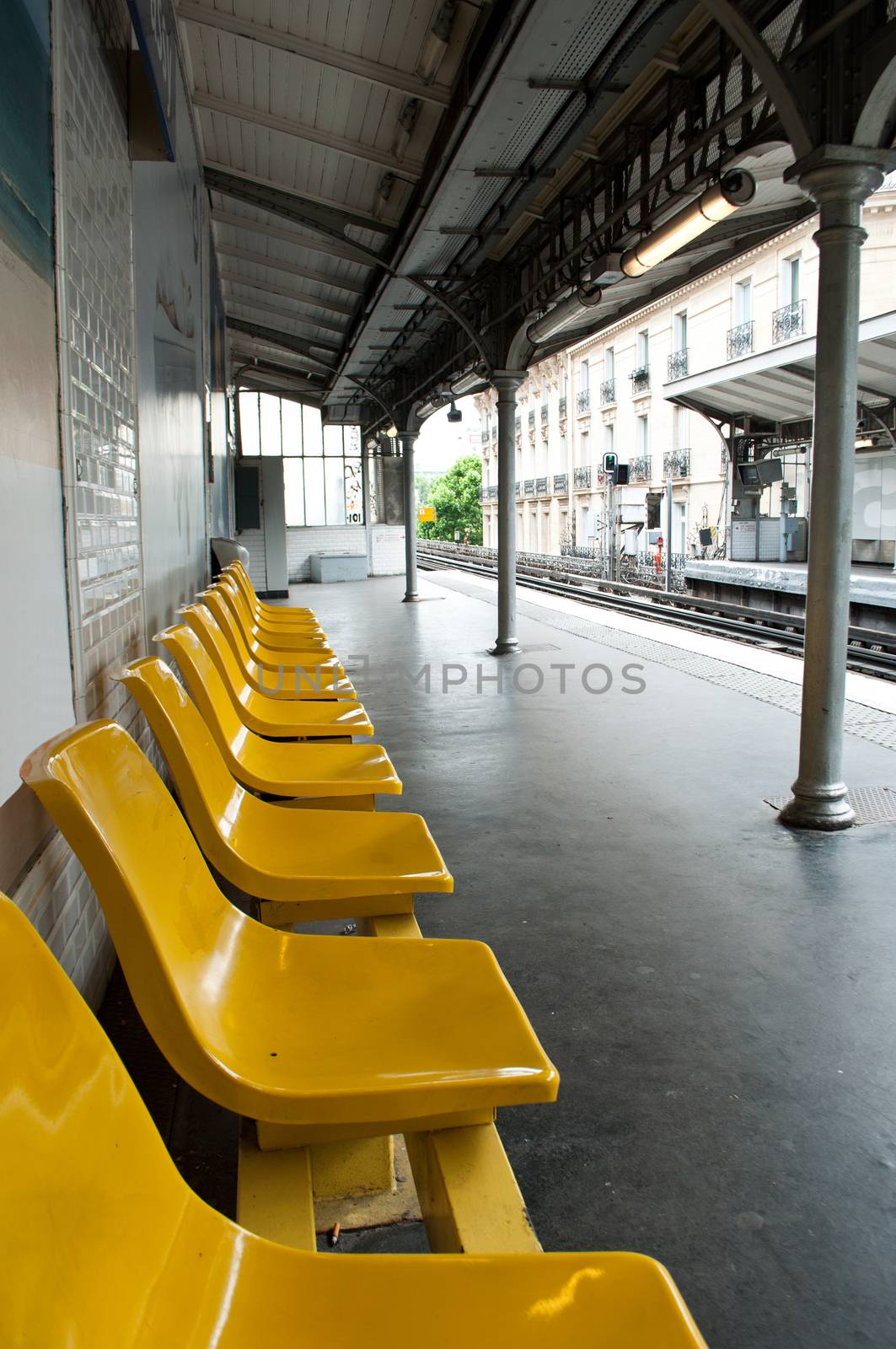 metropolitan station in Paris - France by NeydtStock