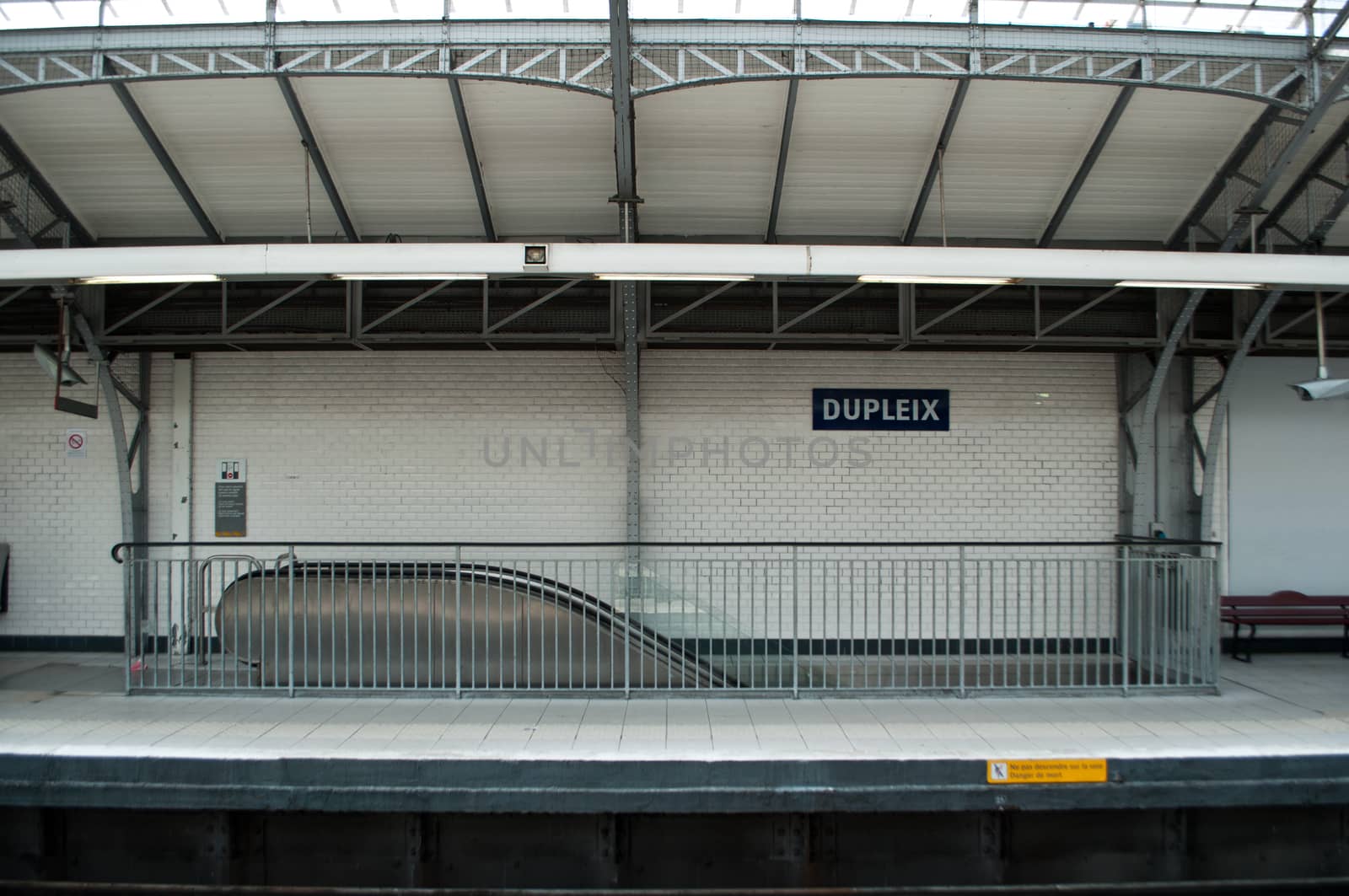 metropolitan station in Paris (Dupleix) by NeydtStock