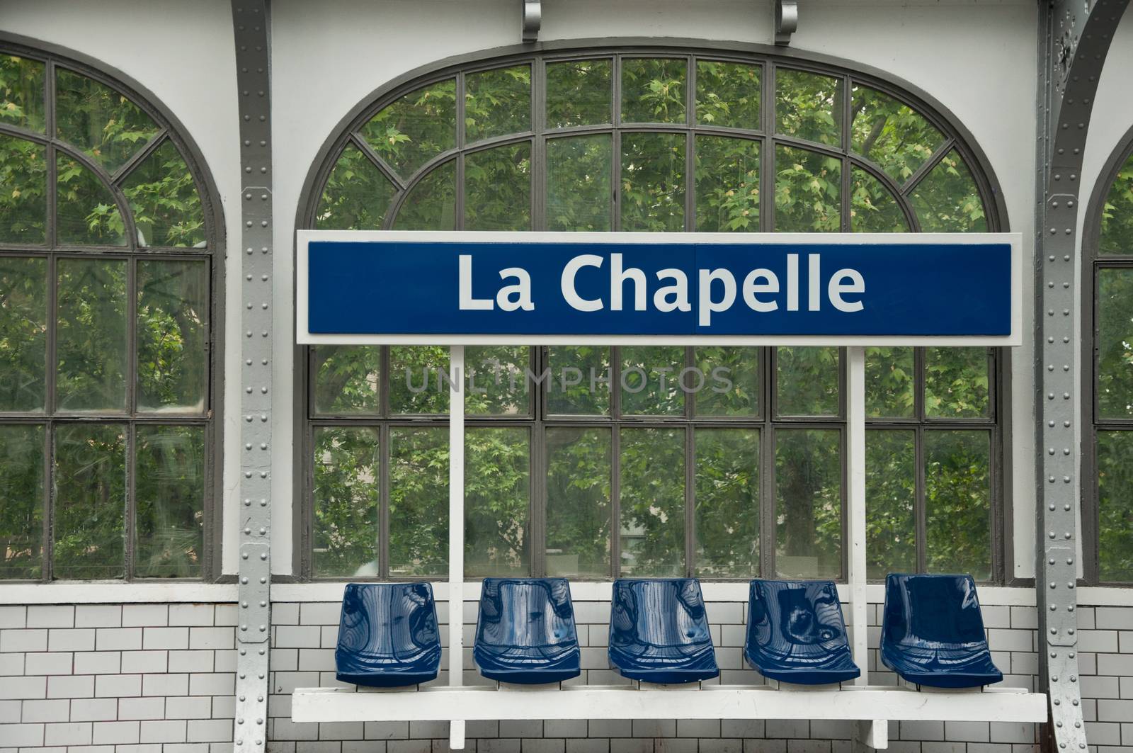 metropolitan station in Paris (La chapelle) by NeydtStock