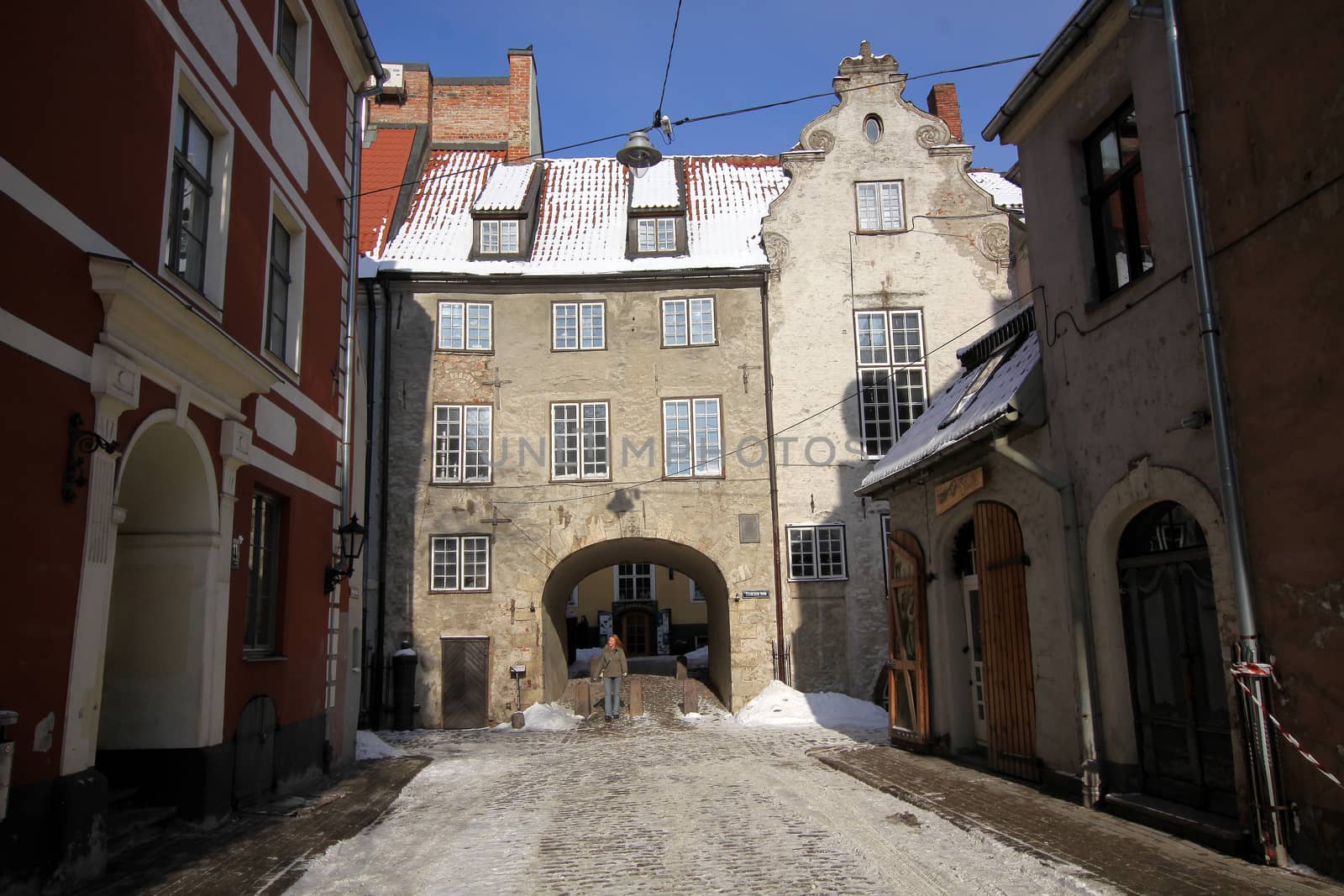 Latvia.Old Riga.Swedish Gate by Maris