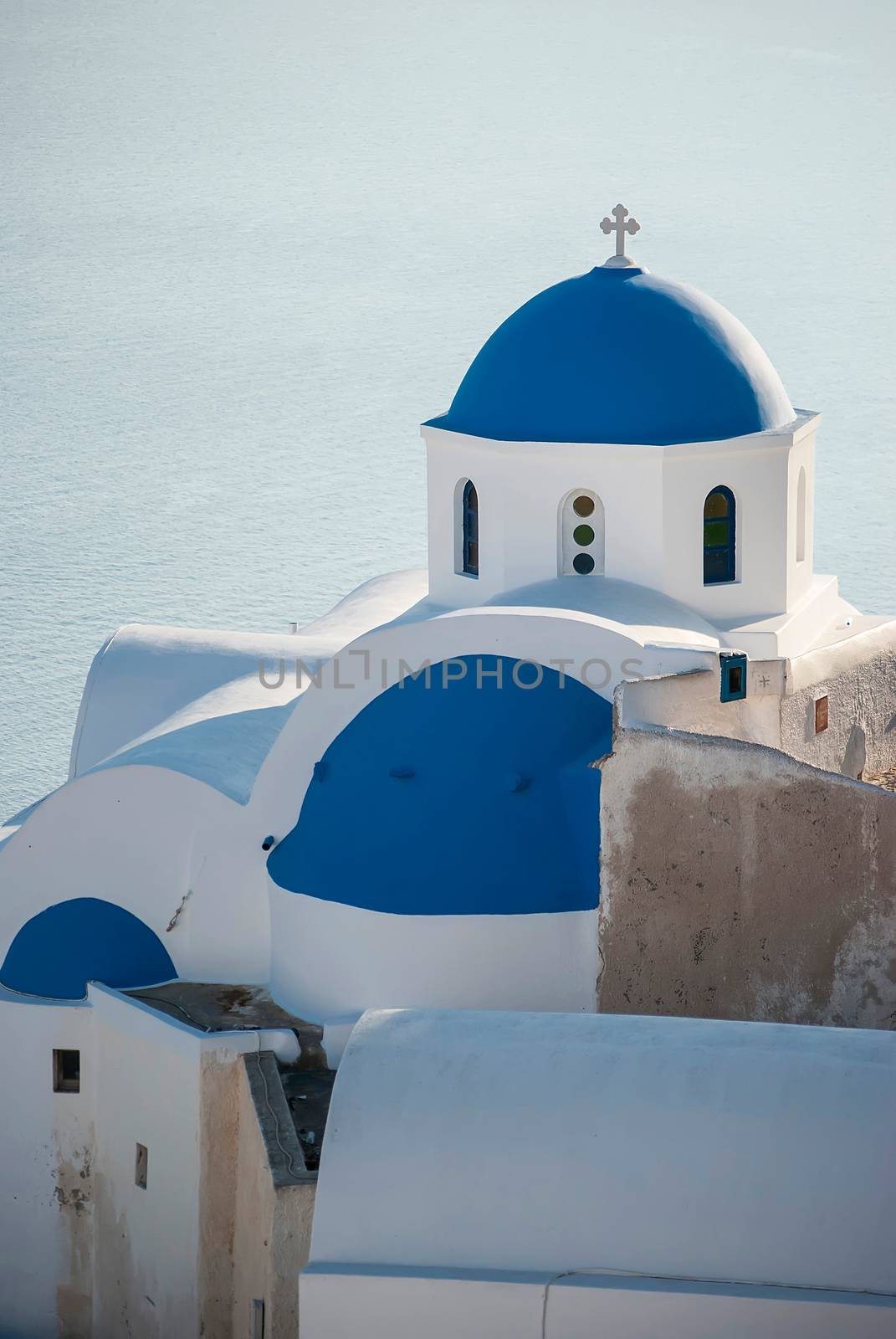 Oia Santorini Greece famous with beautiful romantic sunsets