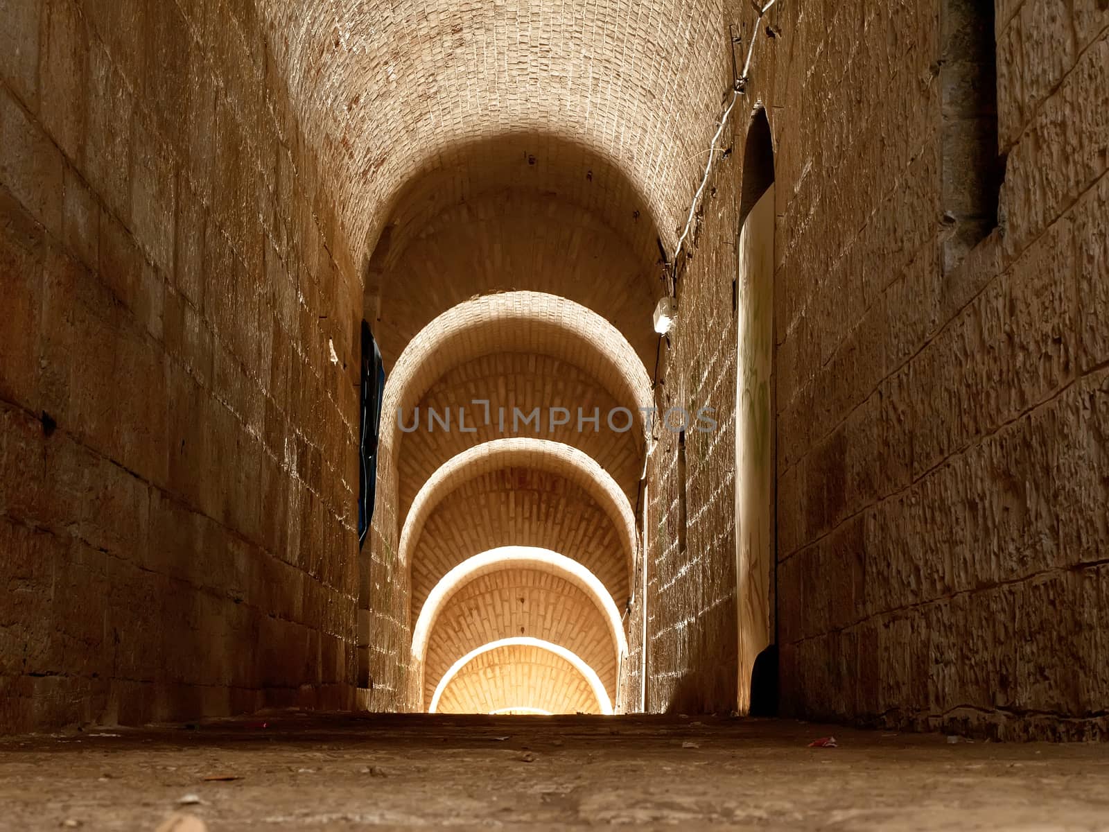 walls and passage of old stone fort