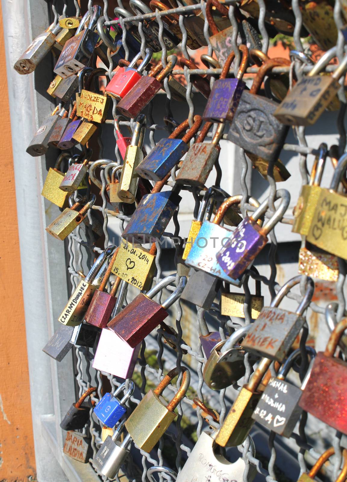 Love padlocks by JackyBrown