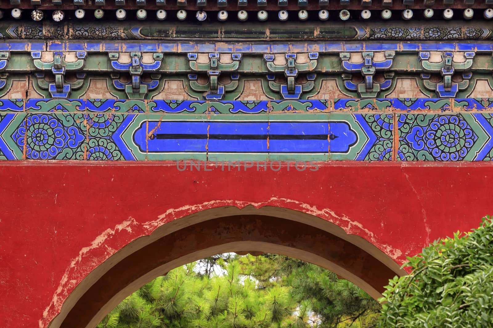 Red Gate Temple of Sun City Park Beijing, China by bill_perry