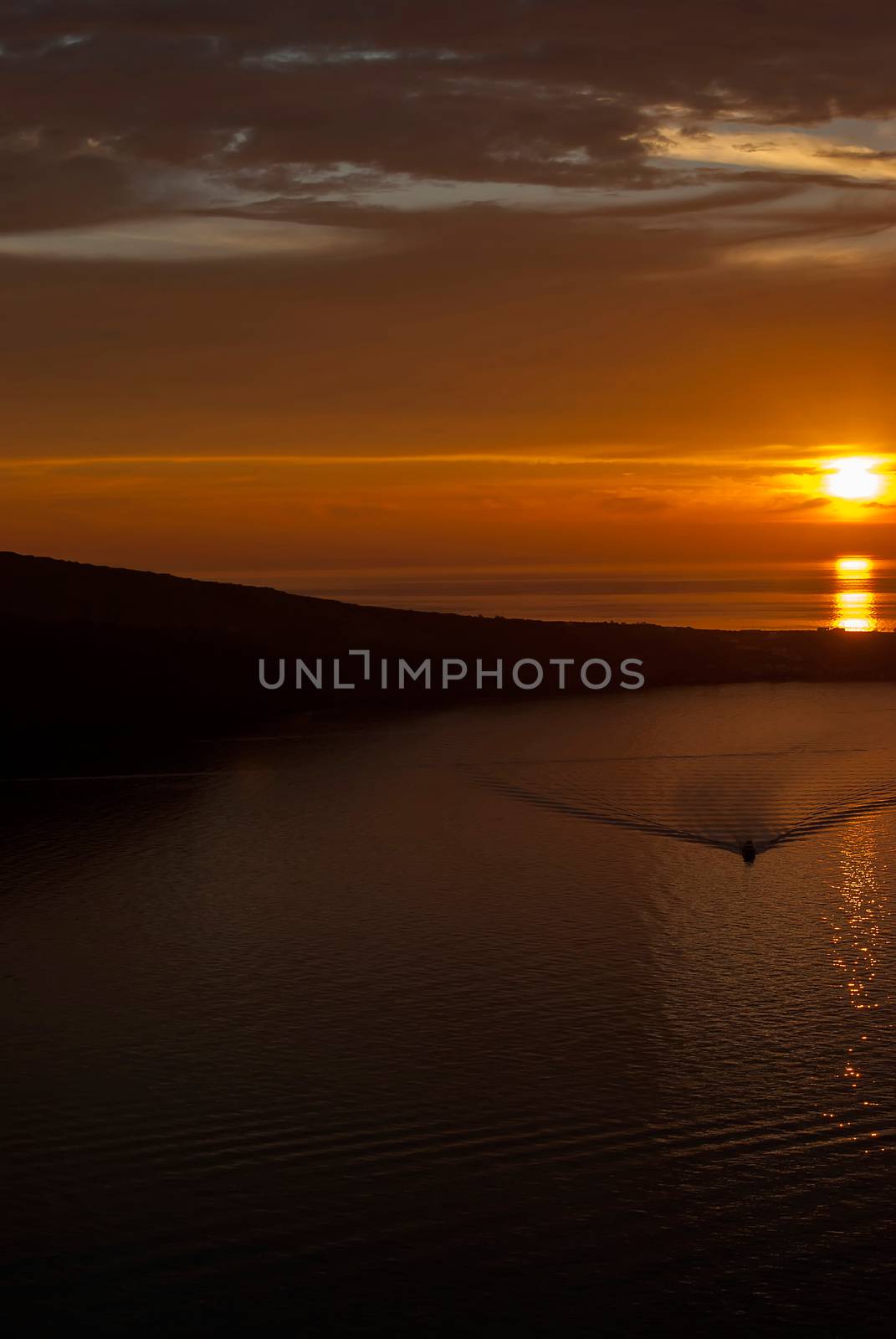 Oia Santorini Greece famous with beautiful romantic sunsets