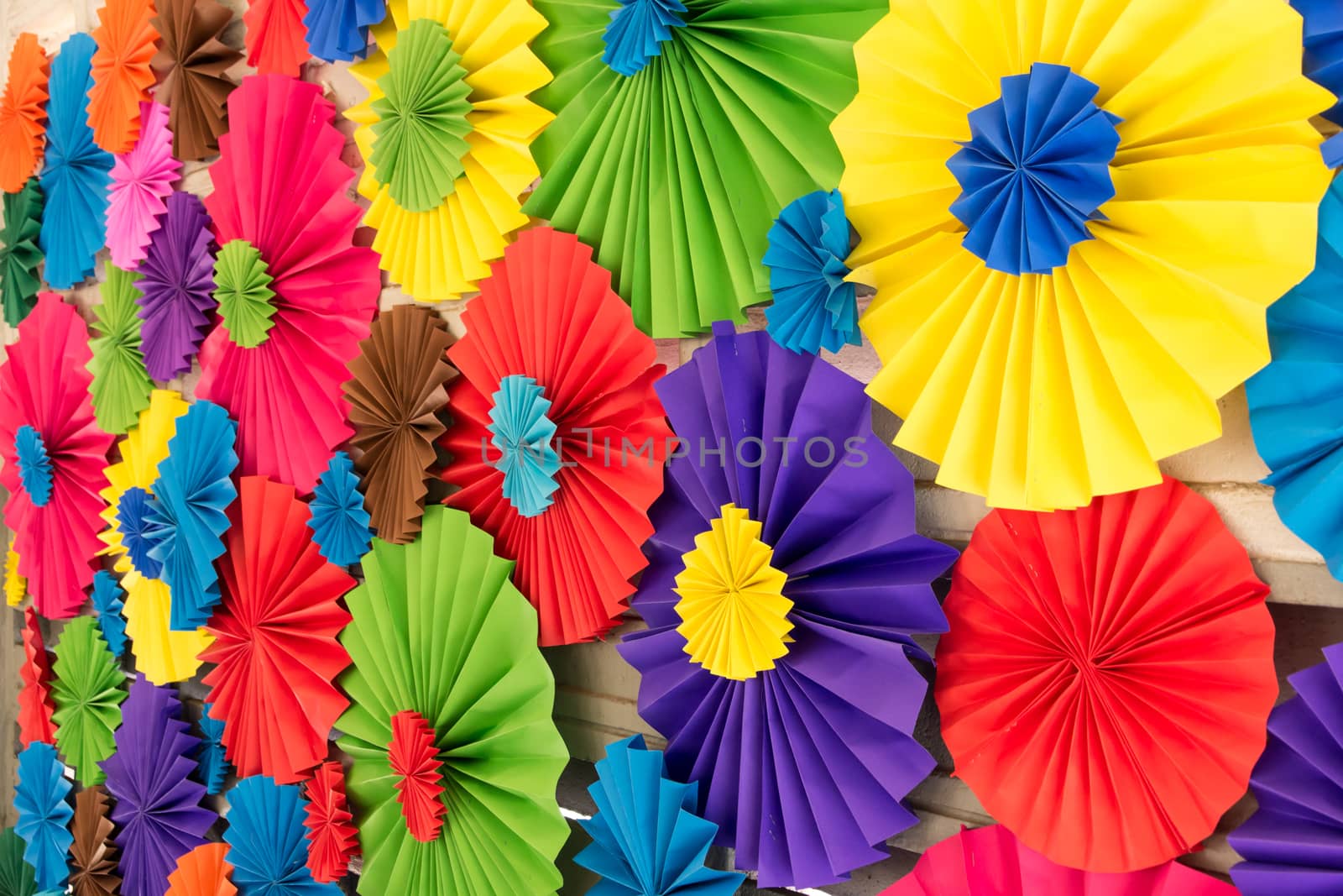 paper flower seamless pattern - simple flower background