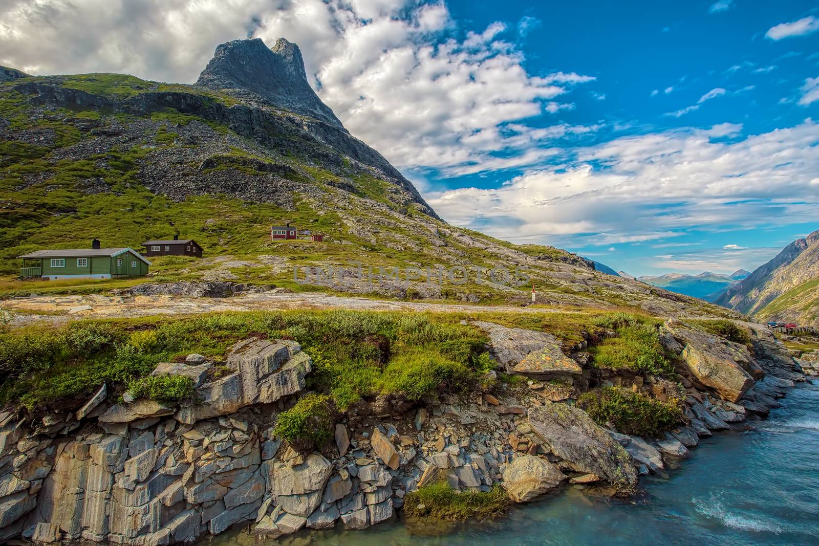 The beautiful scenery surrounding Trollstigen in Norway