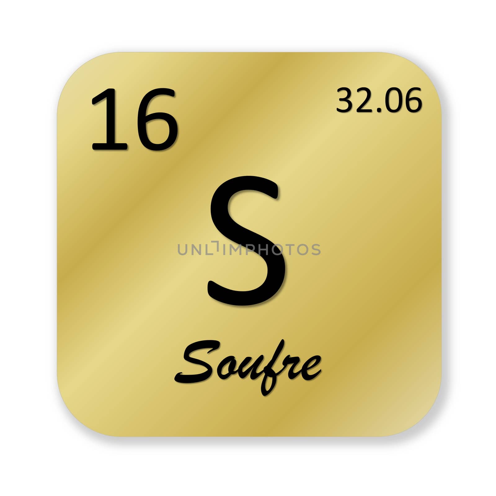 Sulfur element, french soufre by Elenaphotos21