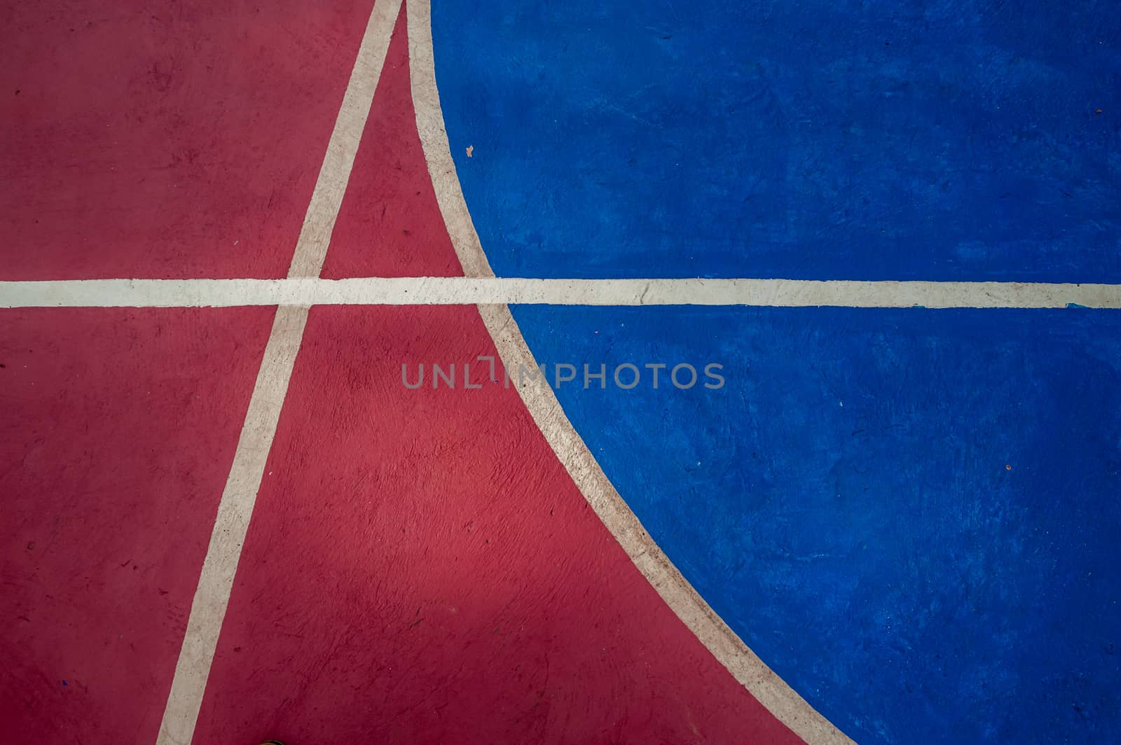 Outdoor public basketball court