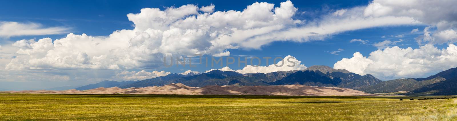 Panorama of Great Sand Dunes NP  by steheap