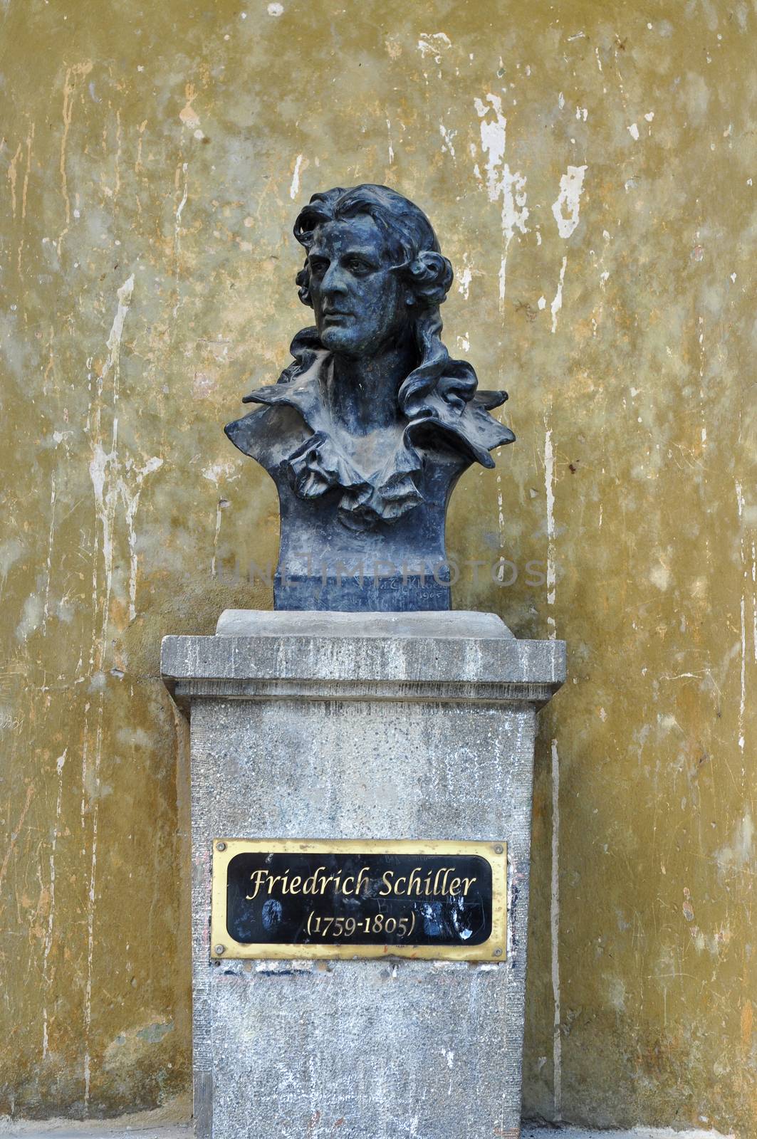 Johann Christoph Friedrich von Schiller statue sibiu city romania monument