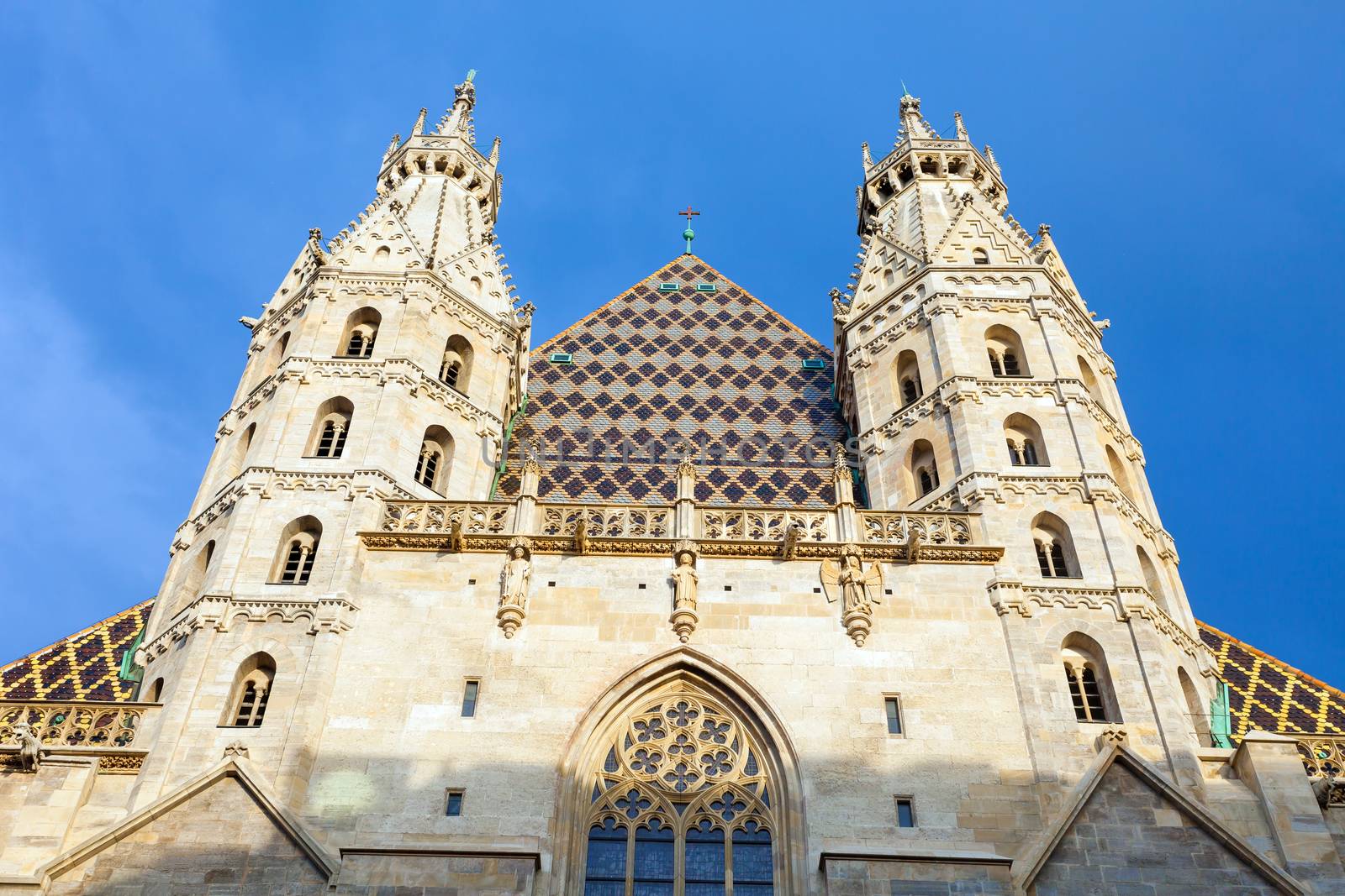 VIENNA, AUSTRIA - AUGUST 4, 2013: St. Stephan cathedral in center of Vienna, Austria