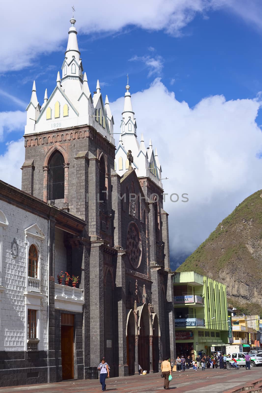 The Basilica de la Virgen in Banos, Ecuador by ildi