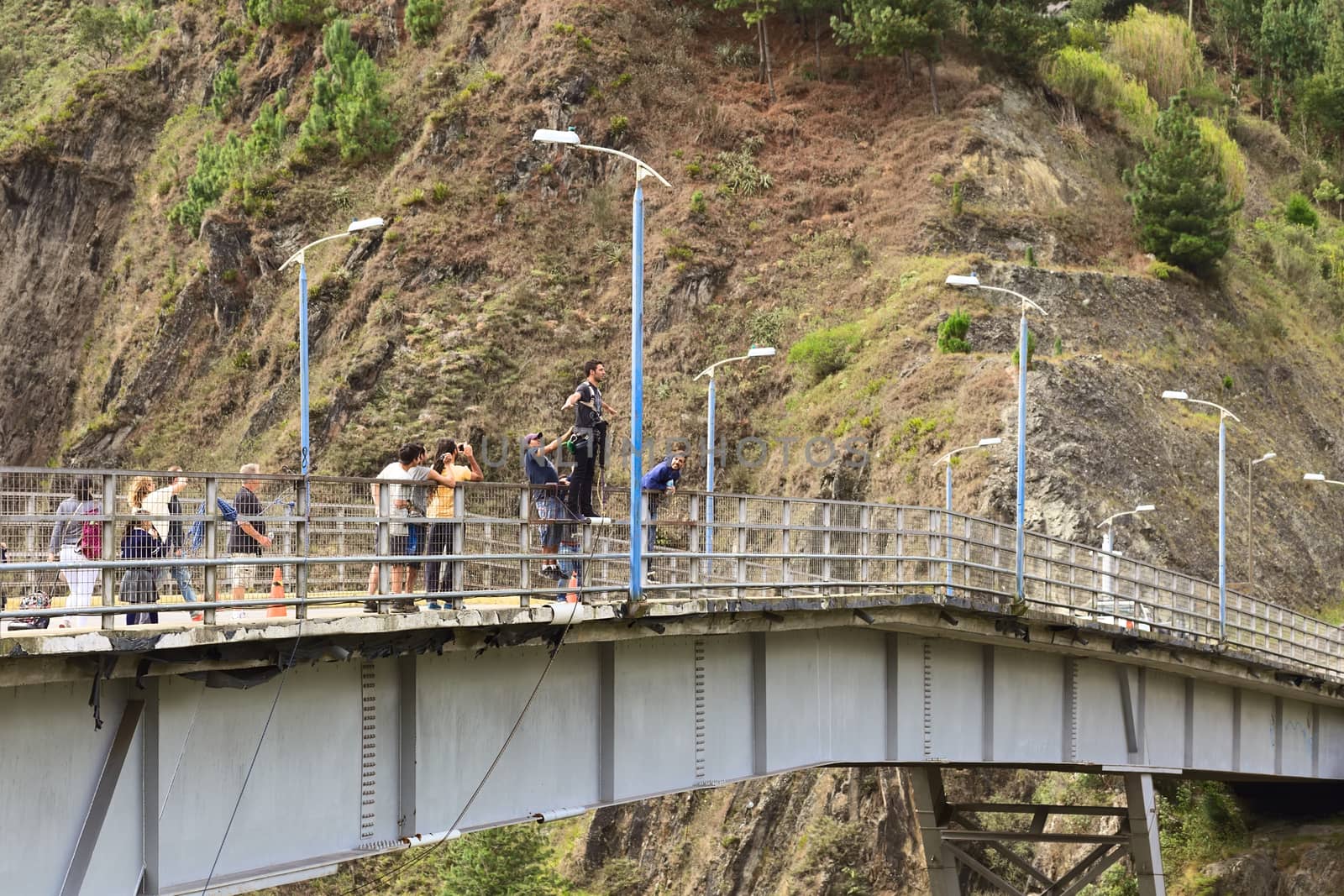 Bridge Jumping in Banos, Ecuador by ildi