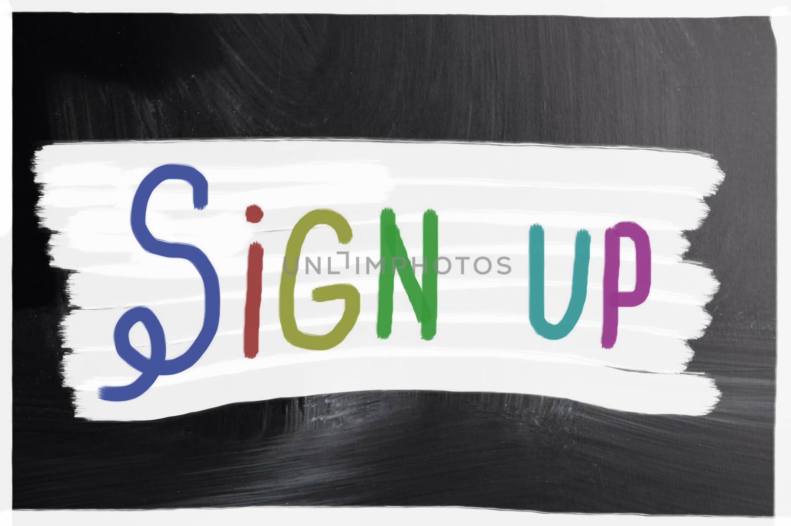 sign up concept
