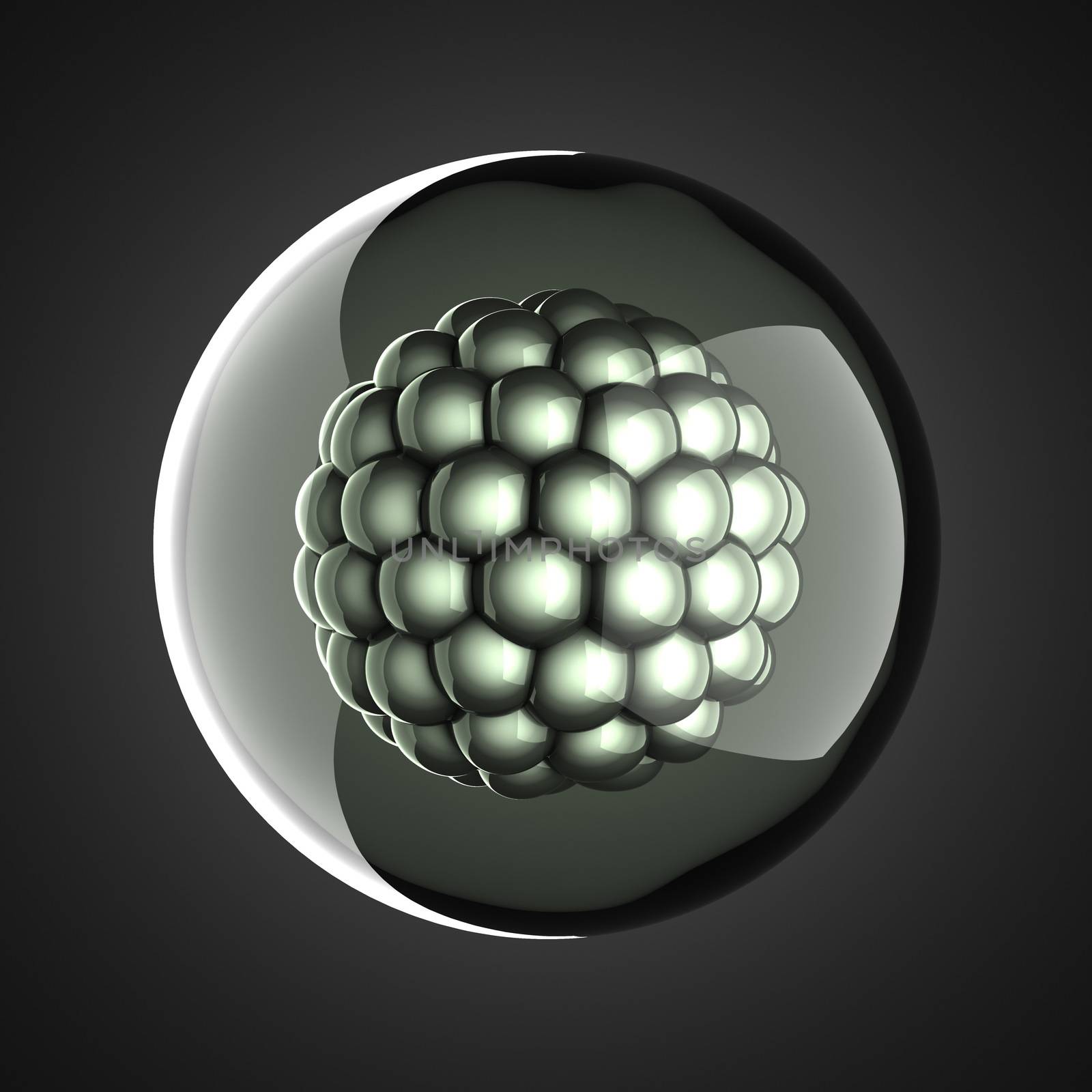 A single micro cell scientific illustration