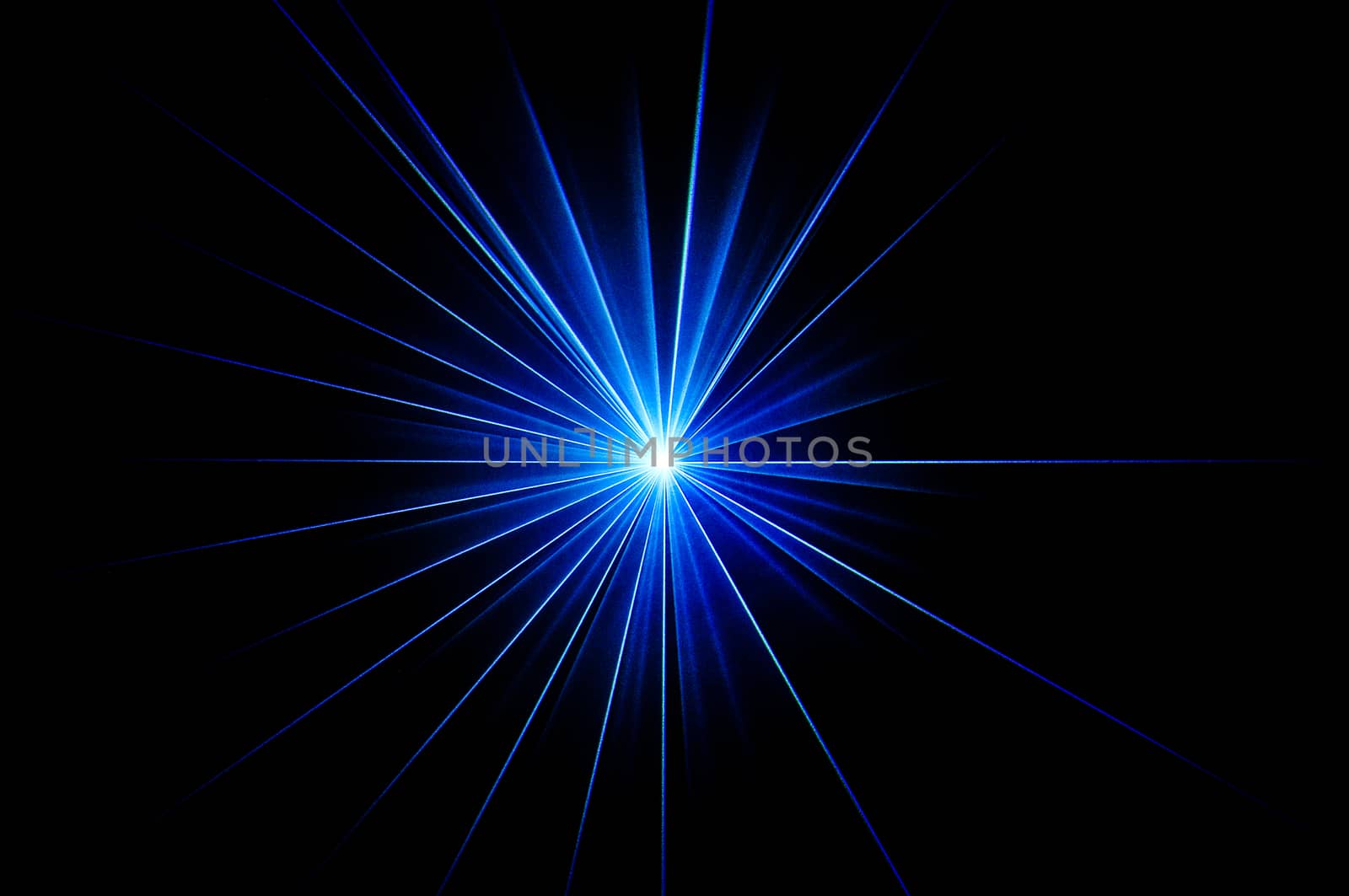 Laser beams on a black background