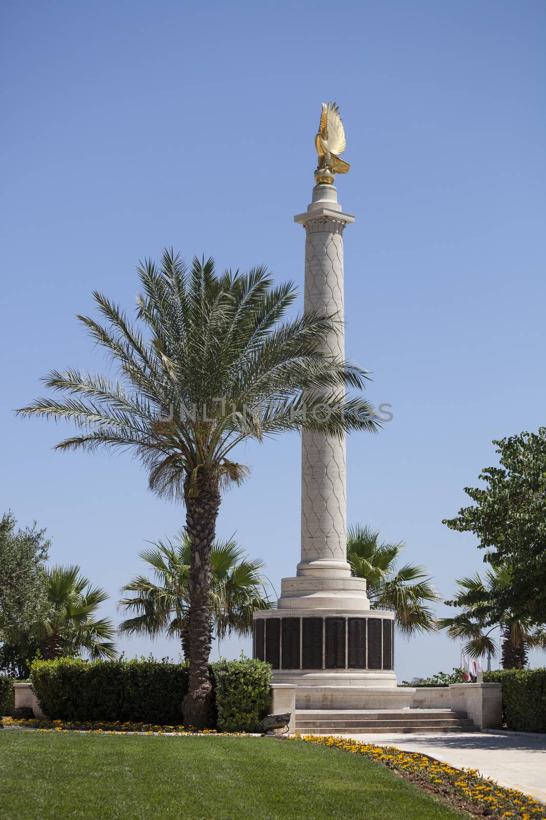 The war memorial monument, Valletta, Malta by ints