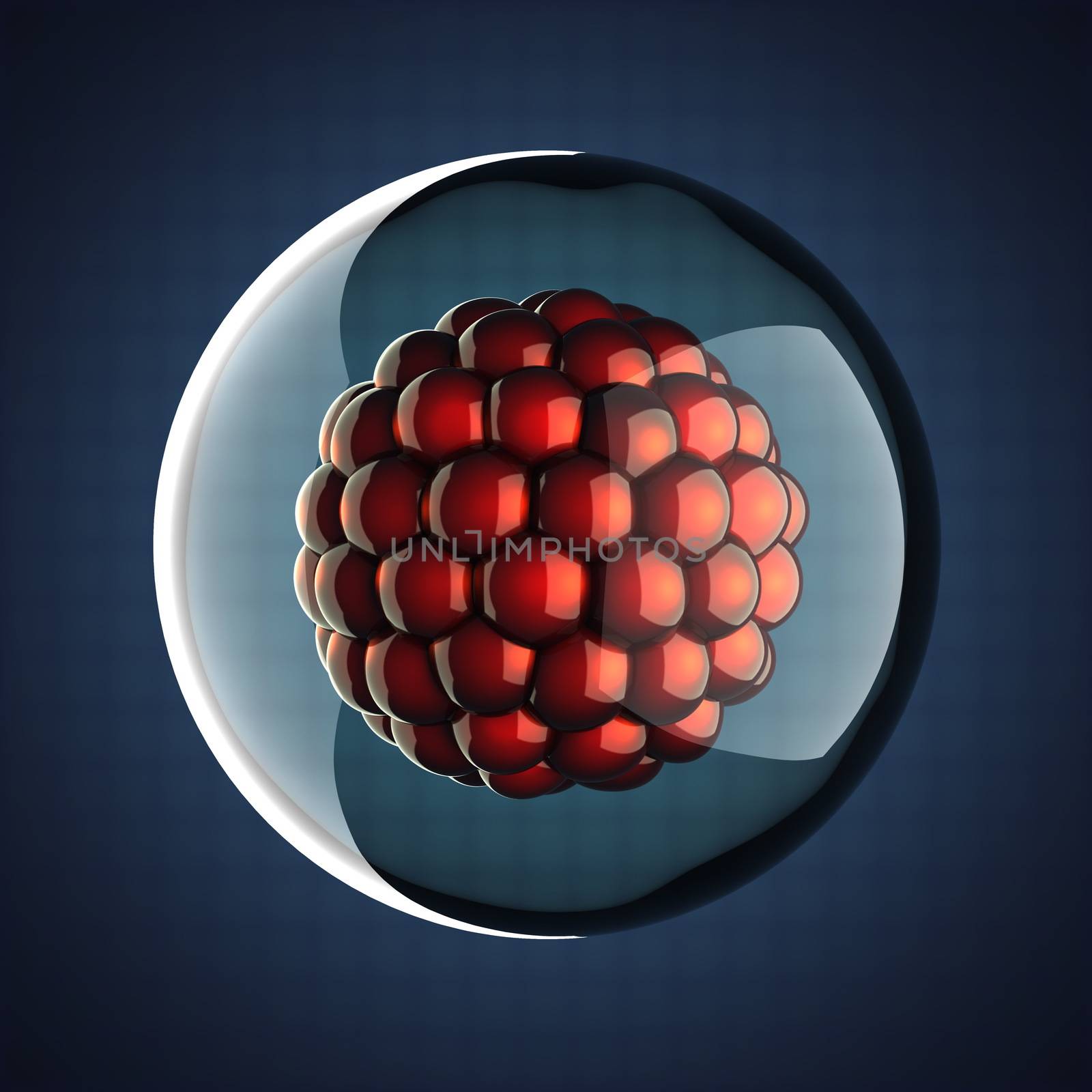 A single micro cell scientific illustration
