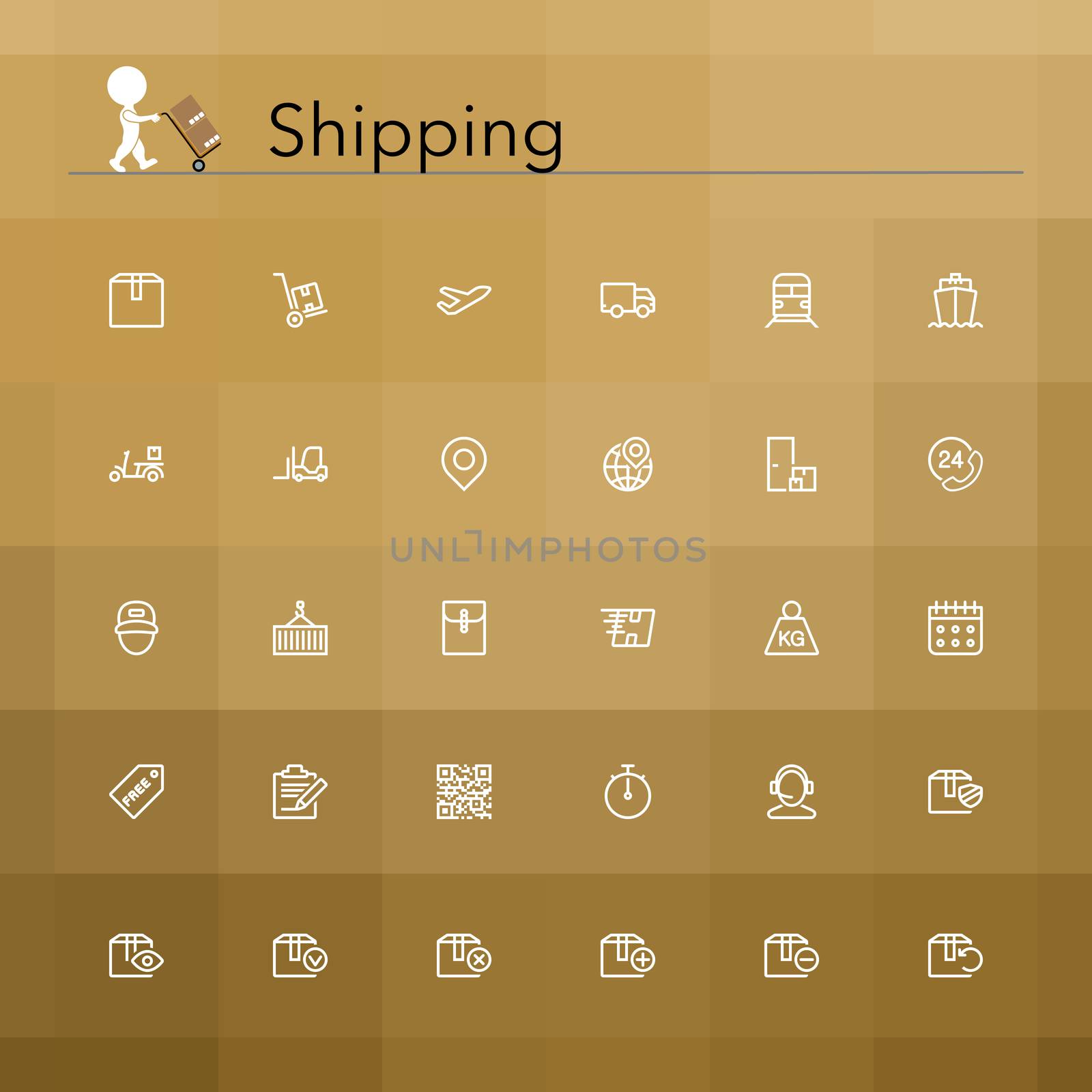 Shipping Line Icons by Anatoly
