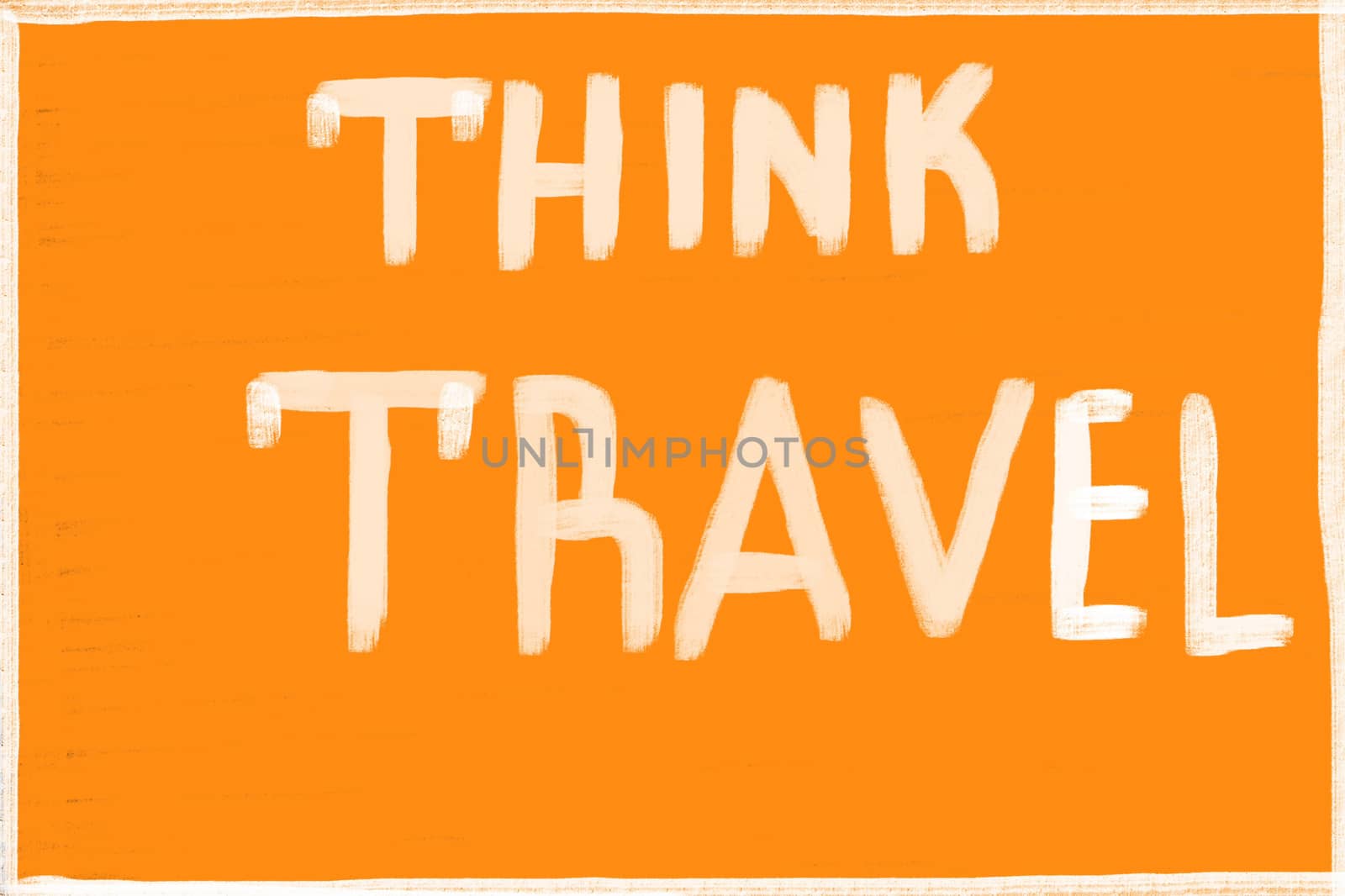 think travel concept