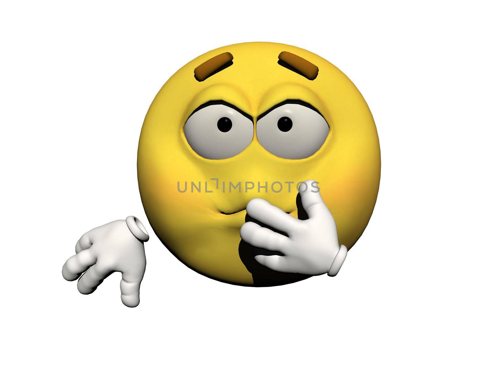 emoticon sick yellow and white