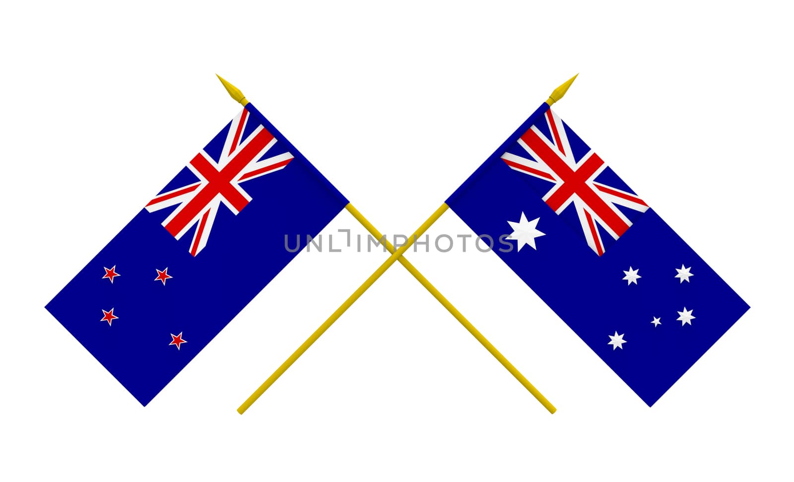 Flags, Australia and New Zealand by Boris15