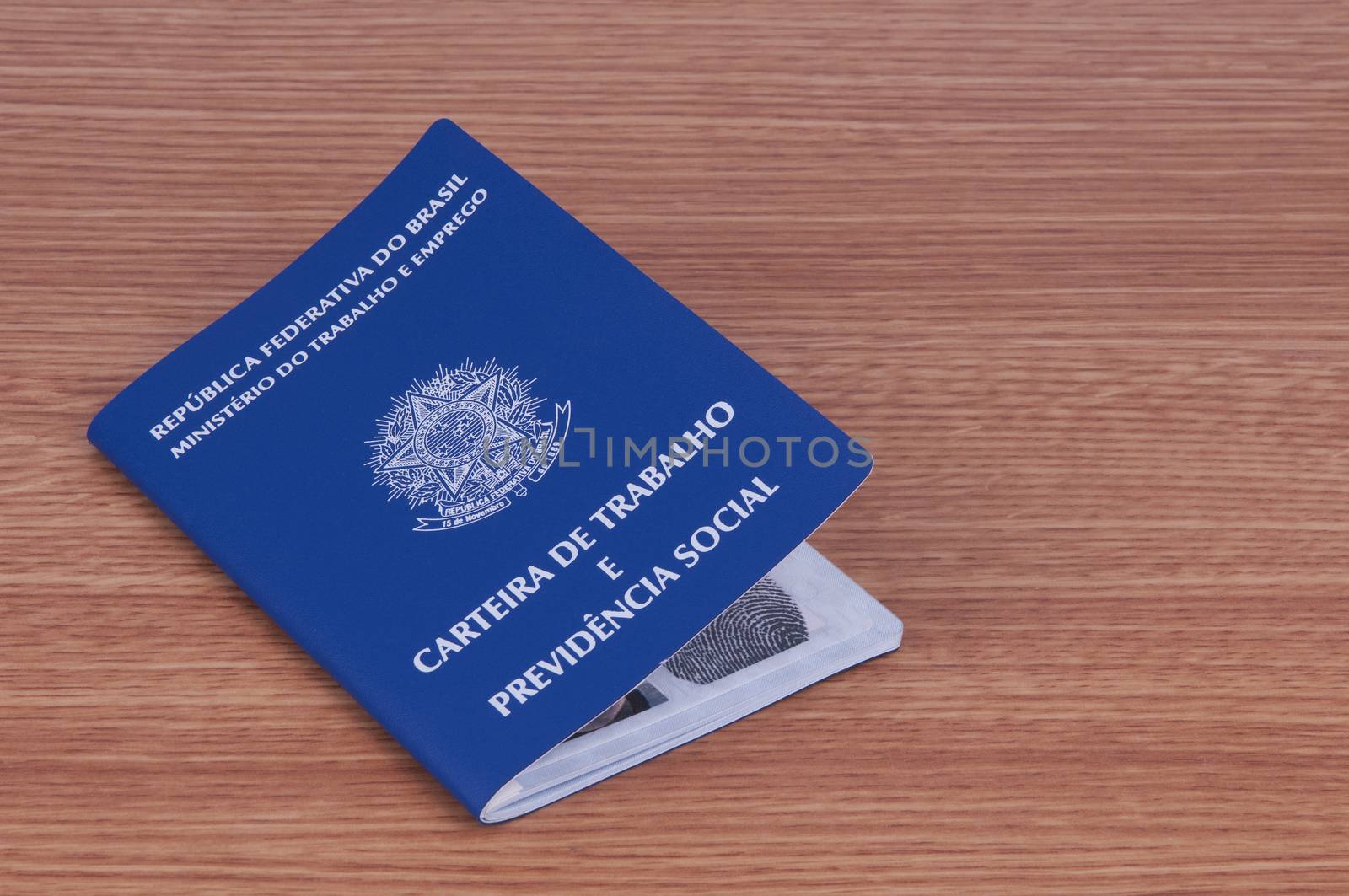 Brazilian work document and social security document (carteira de trabalho)