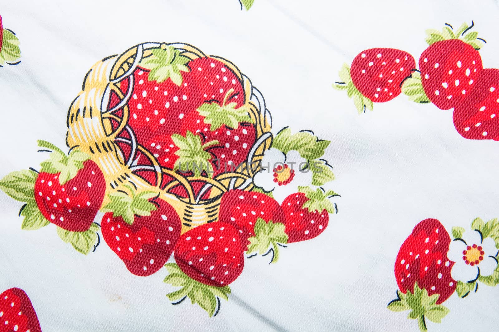 the beautiful cute seamless strawberry pattern on shirt background. Fruity patterns collection
