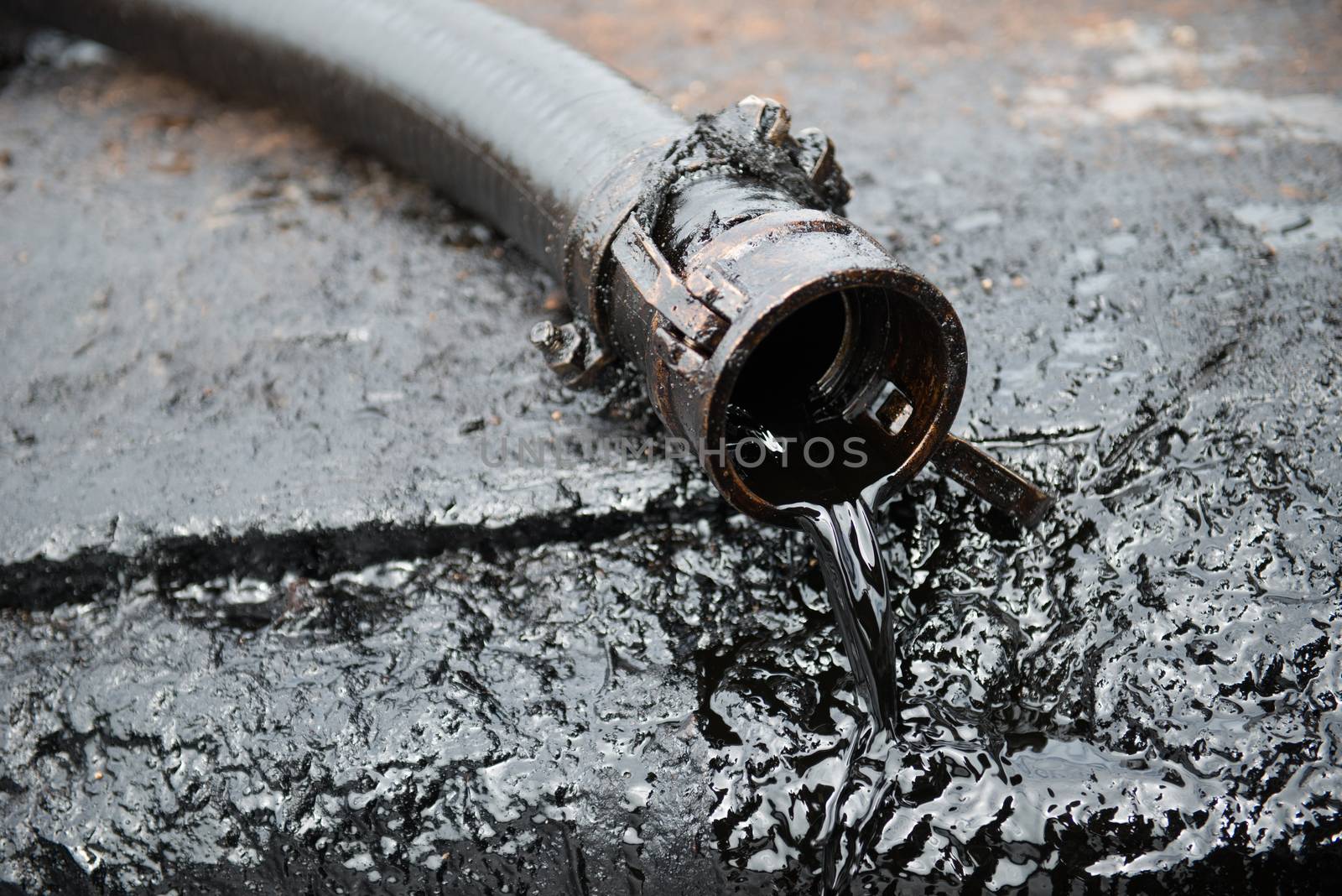 crude oil from oil well