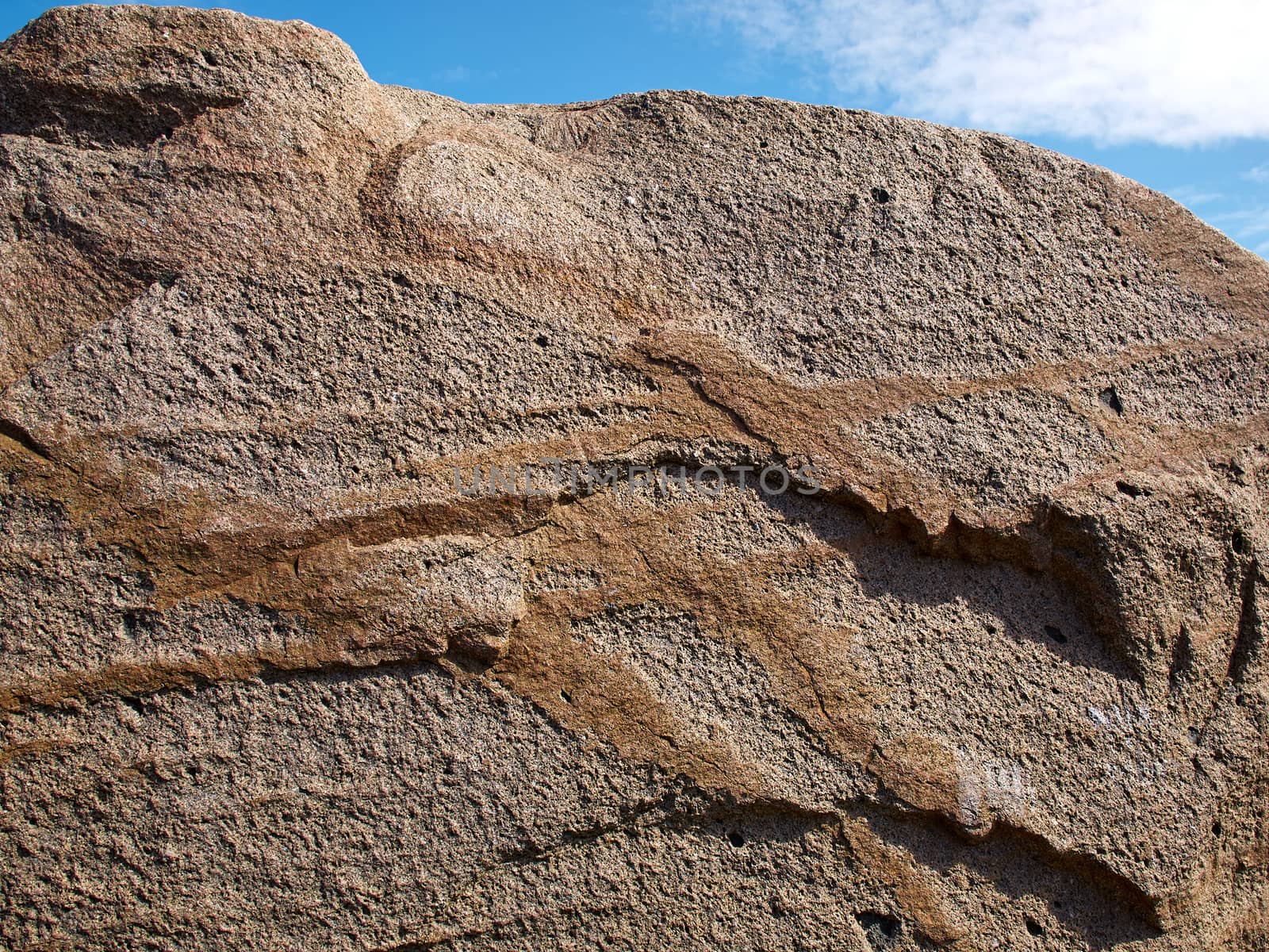 Big Granite Rocks in close detailed view   