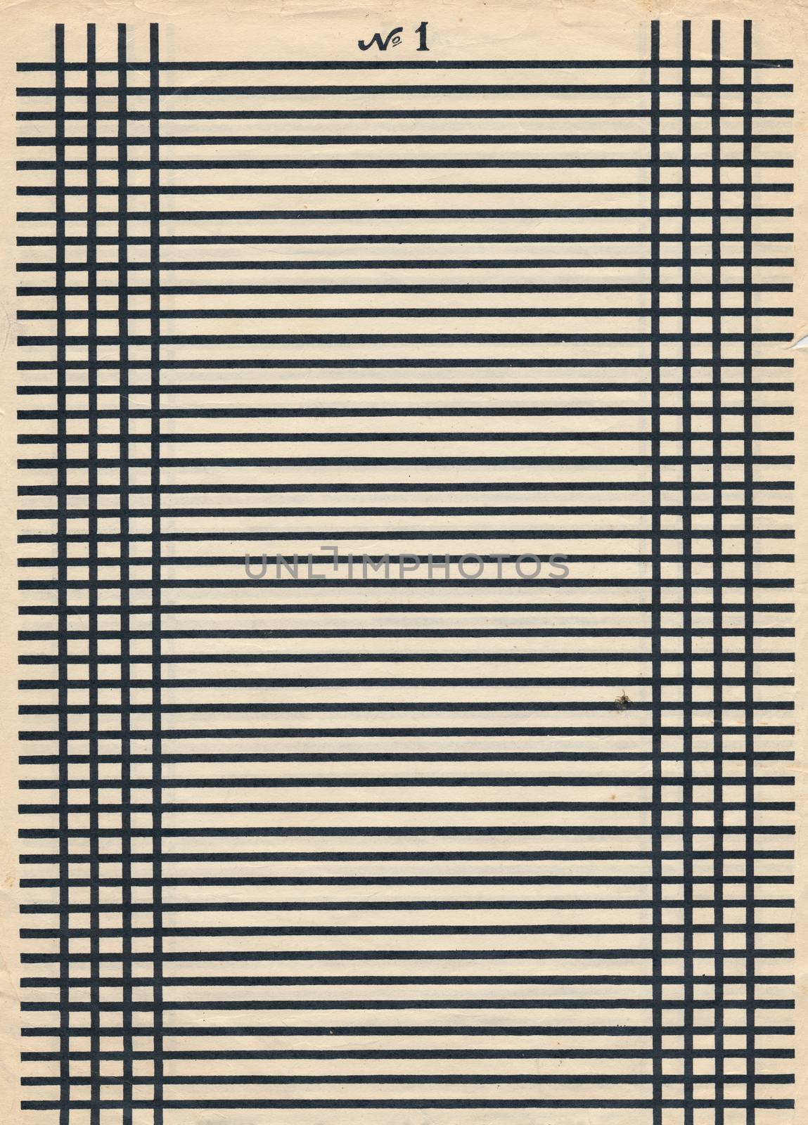 vintage paper page sheet with black line background