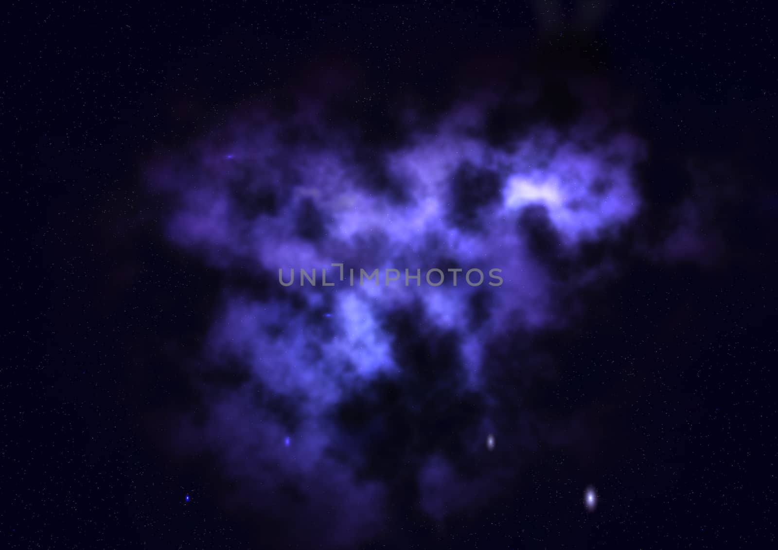 Far being shone nebula and star field against space. "Elements of this image furnished by NASA".