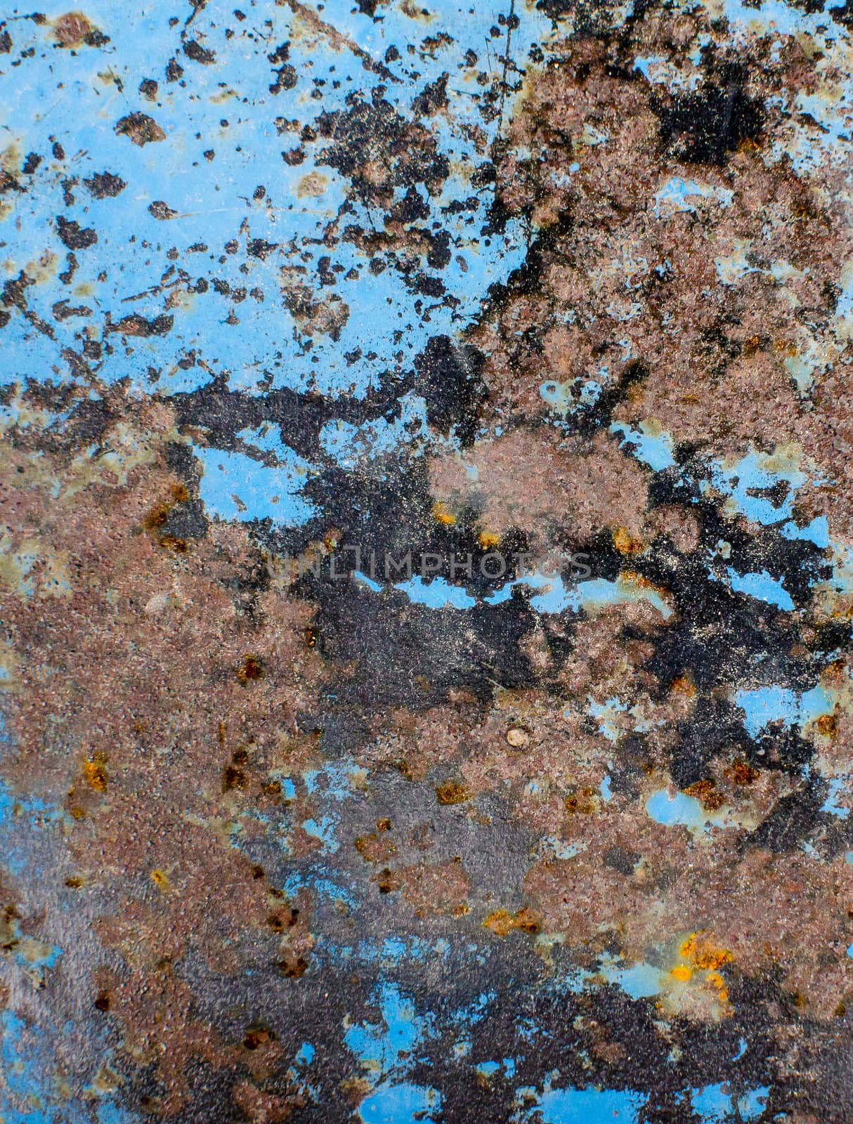 blue metallic texture with rust for backgrounds