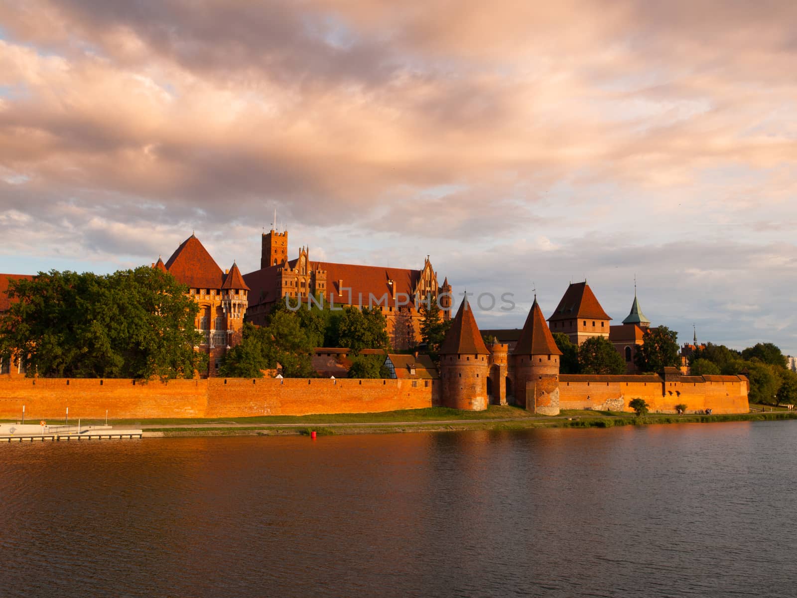 Teutonic Castle in Malbork (Marienburg) in Pomerania (Poland) 