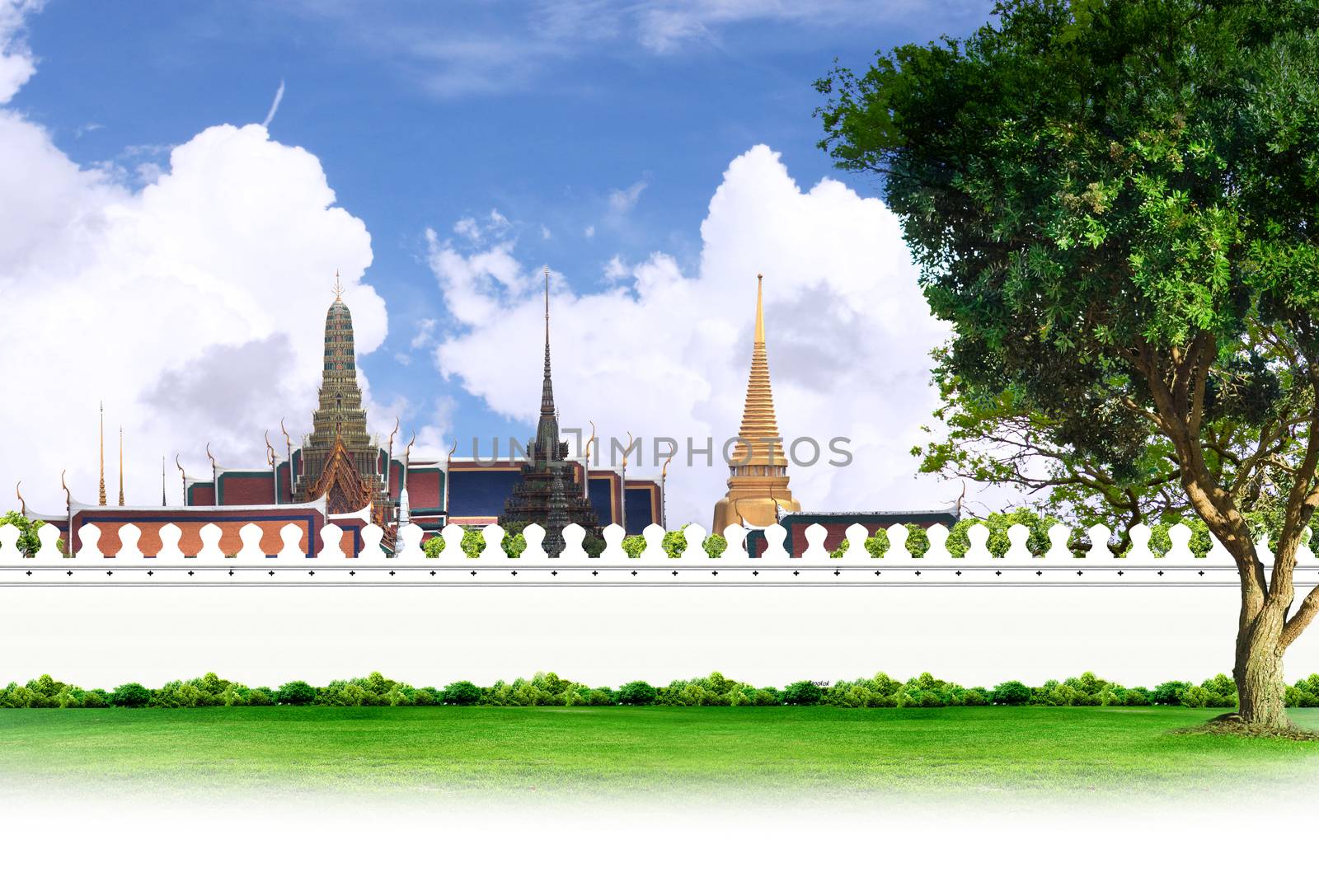 Thailand travel background concept